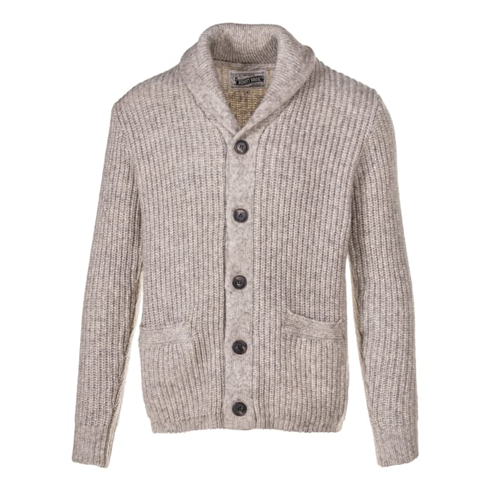 Schott Yak Blend Cardigan Sweater - Limestone | Cardigan Sweaters ...