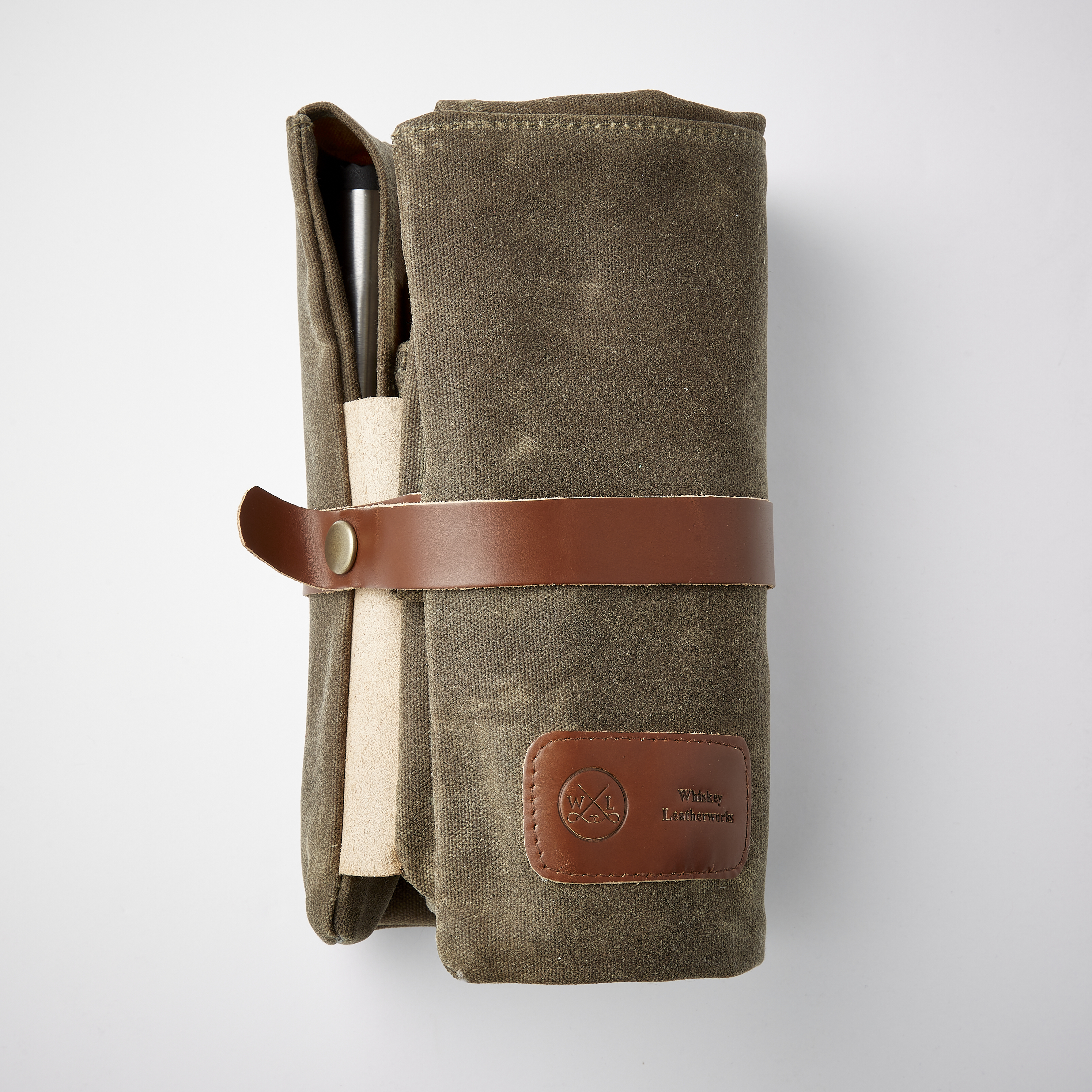 Whiskey Leatherworks The Traveling Mixologist Portable Cocktail Kit