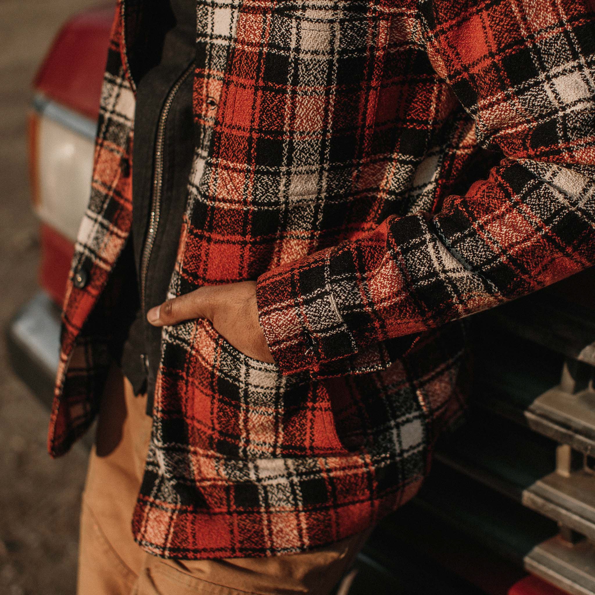 Taylor Stitch The Ojai Jacket - Garnet Wool Plaid | Shirt Jackets