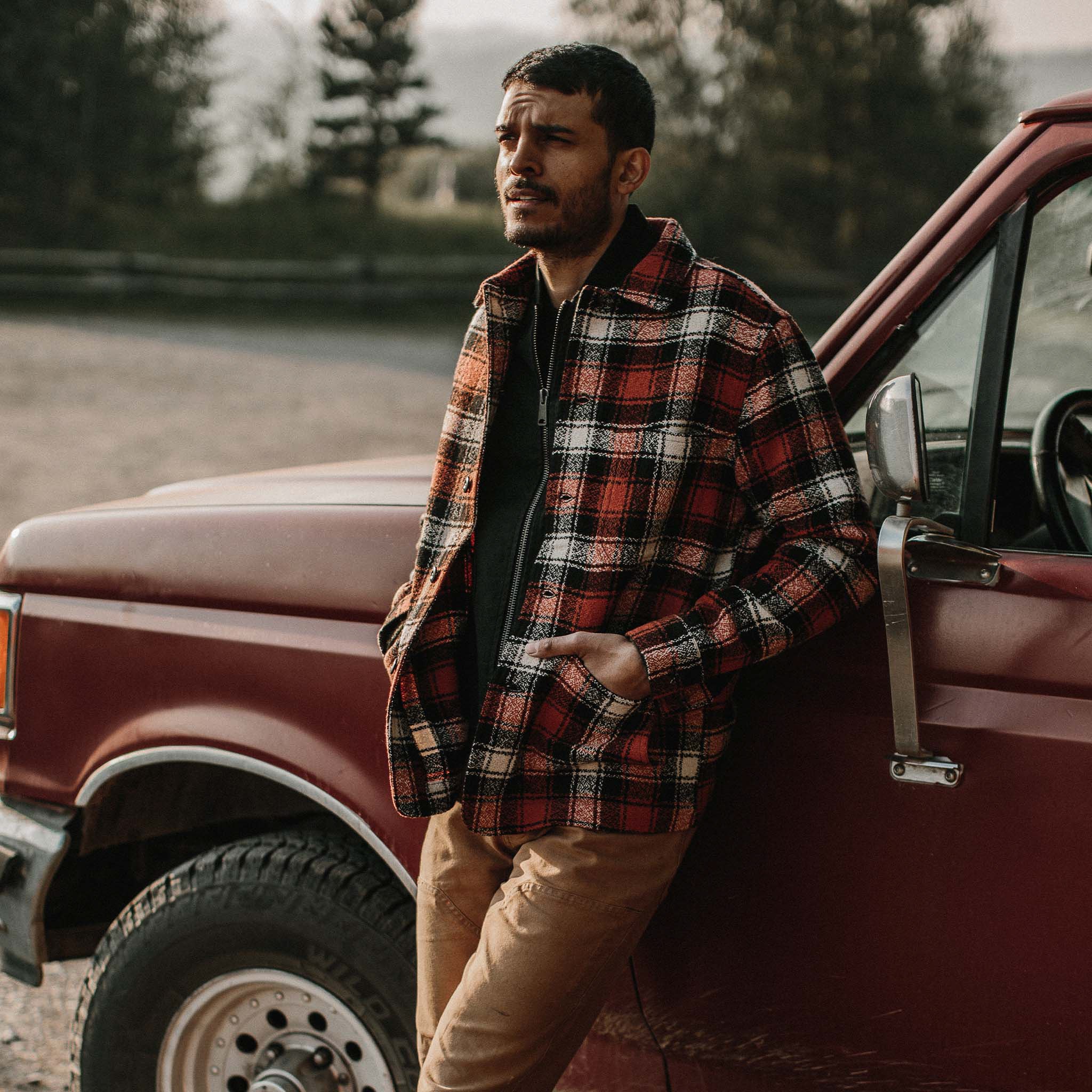 Taylor Stitch The Crater Shirt in engine plaid flannel