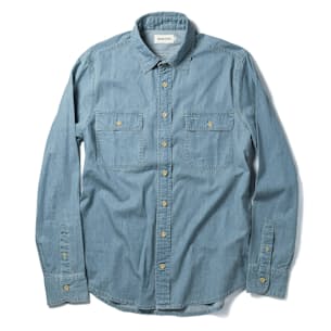 The Ledge Shirt in Sun Bleached Chambray