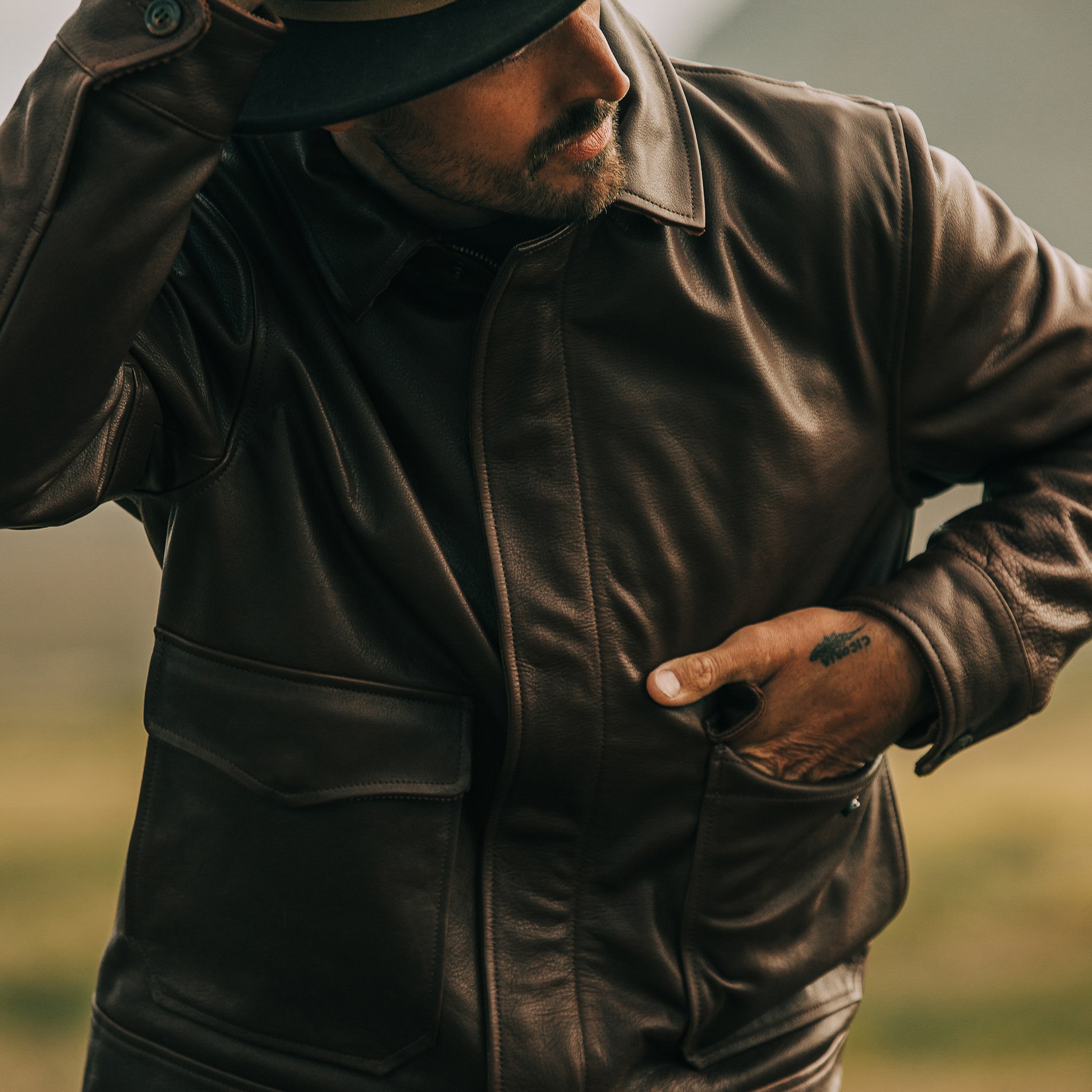 Taylor Stitch The Hangar Jacket - Espresso | Leather Jackets