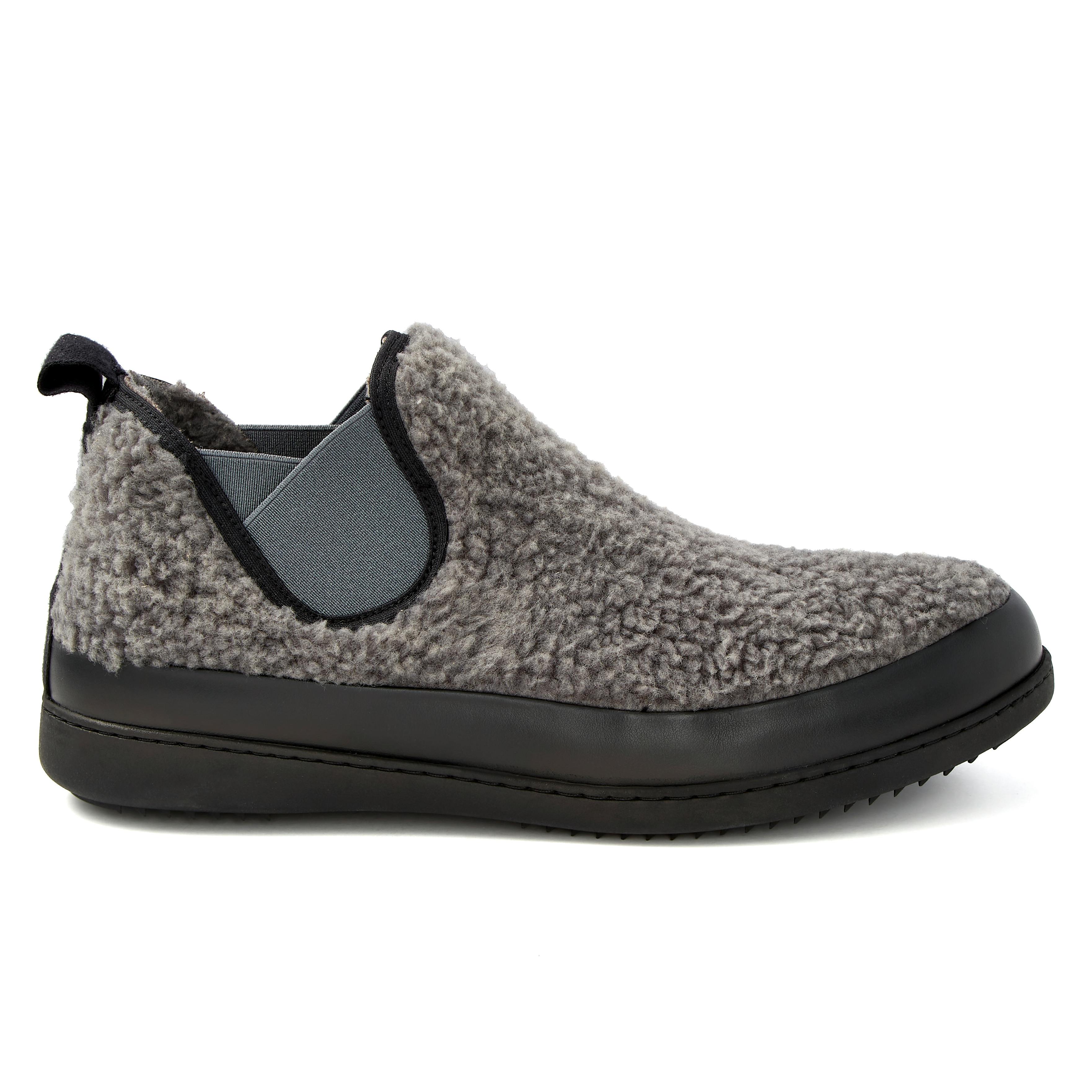 Arbejdsgiver tilskuer Kostbar Greys Sherpa Fleece Slipper Boot - Charcoal/Black | Slippers | Huckberry