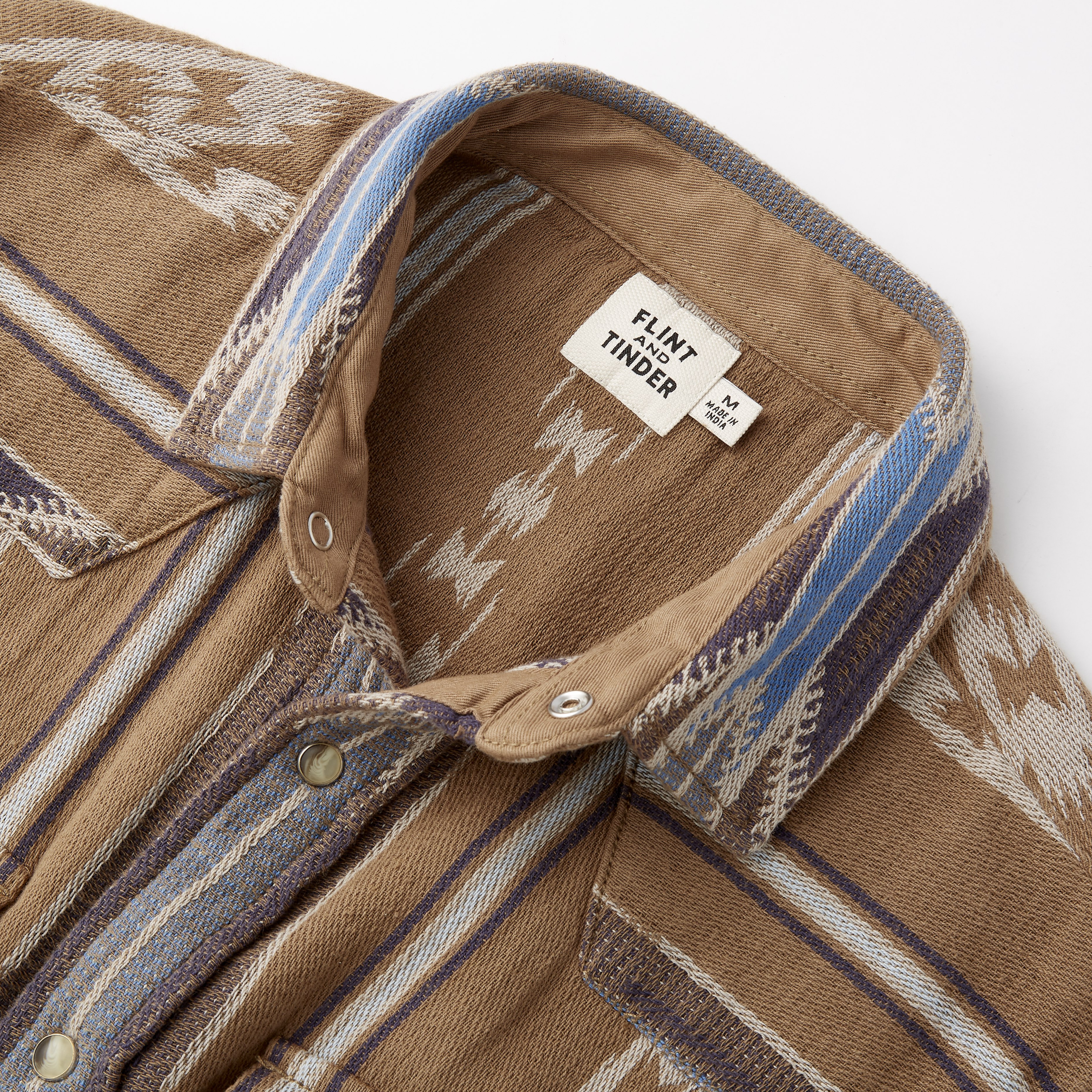 Flint and Tinder Saddle Blanket Shirt Brown Southwestern Long Sleeve Shirts Huckberry
