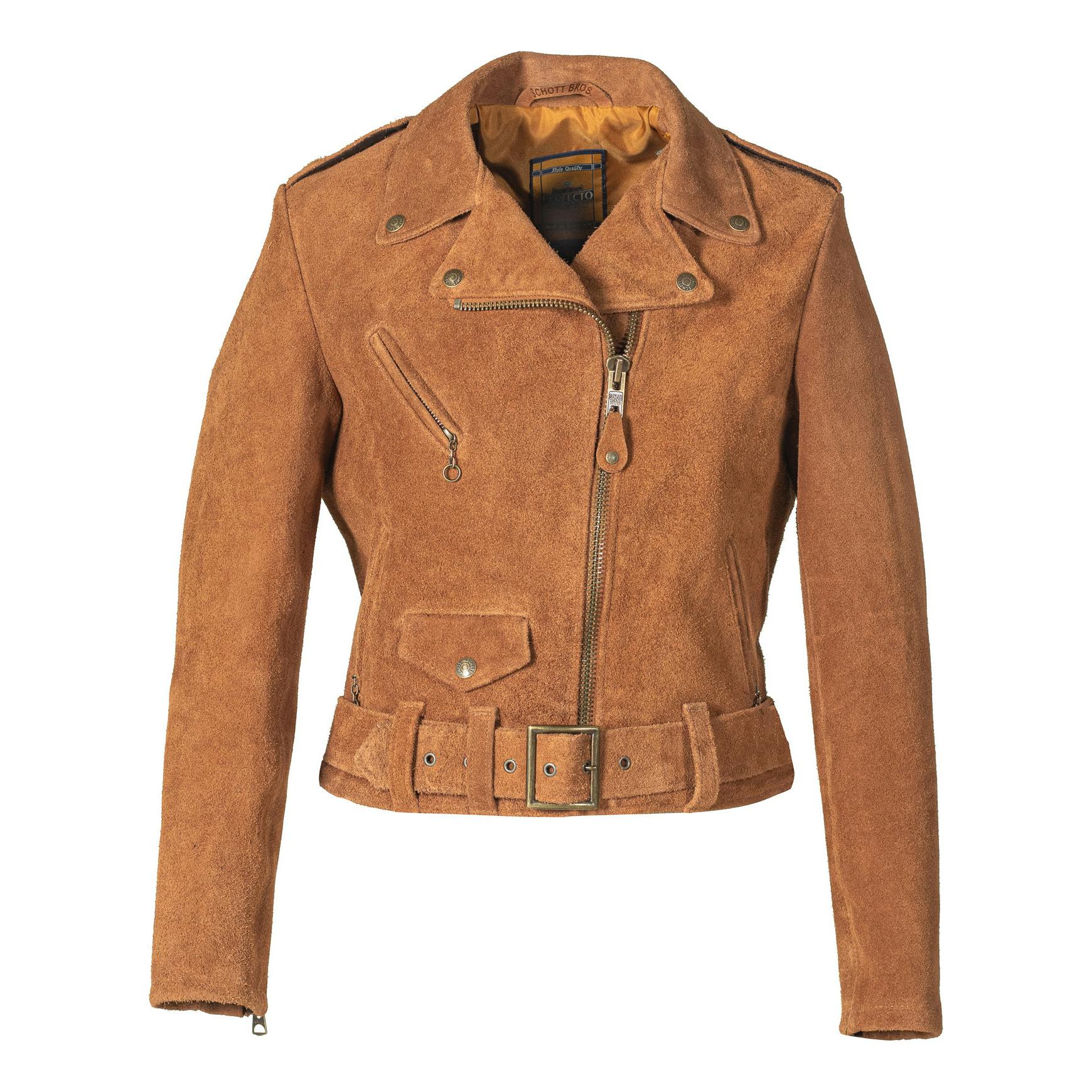 Women's Rough Out Cow Suede Cropped Perfecto Jacket