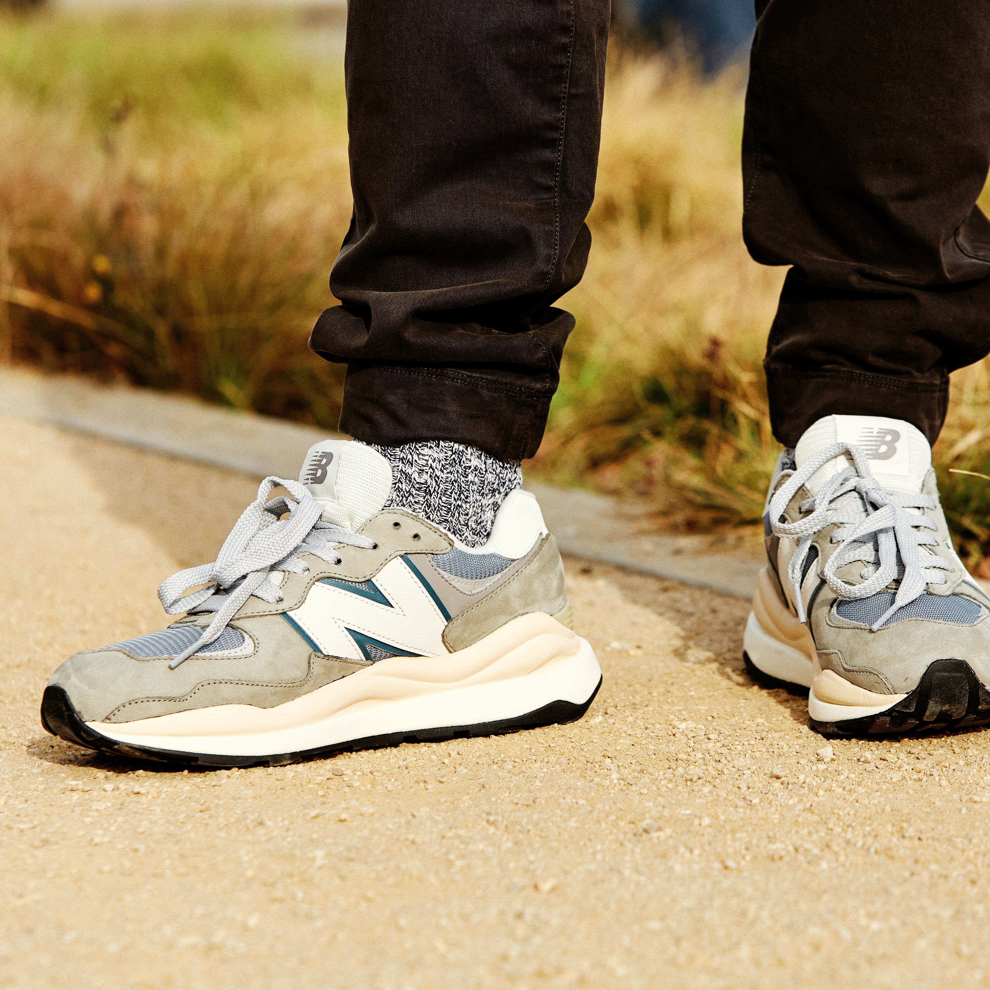 New Balance 57/40 Sneaker - Vetiver/Mallard Blue | Casual Sneakers