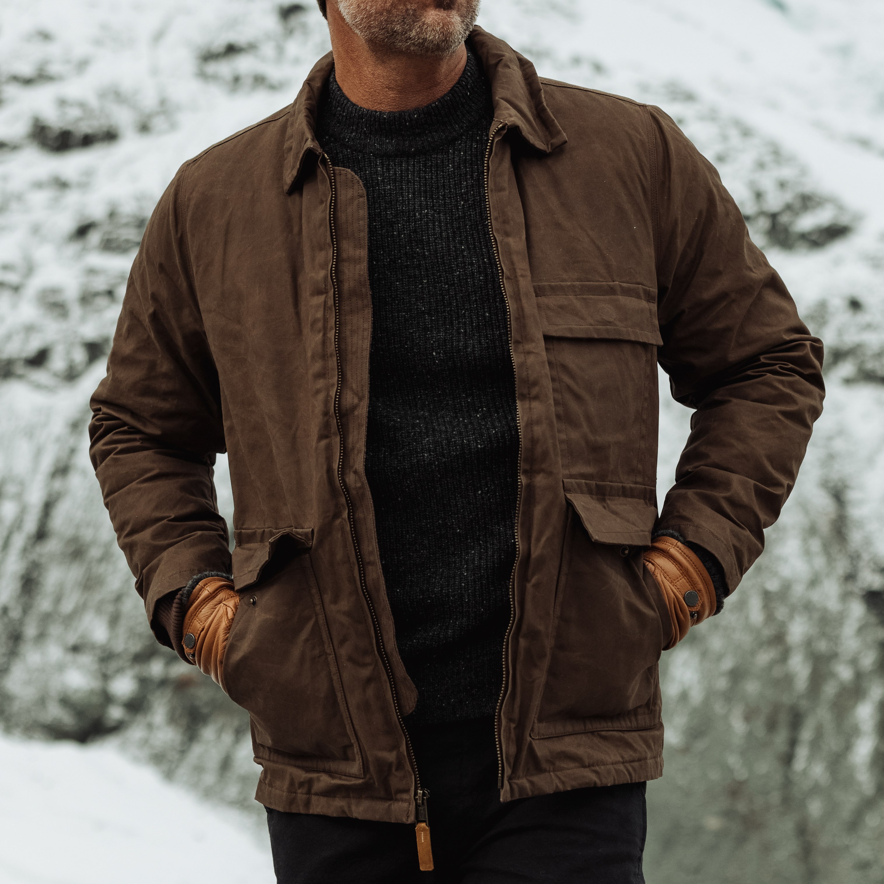 ALGONQUINS 【F】ジャケット 薄手　ストライプ　スカル　春秋 Flint and Tinder Highlands Jacket - Havana | Waxed Jackets | Huckberry