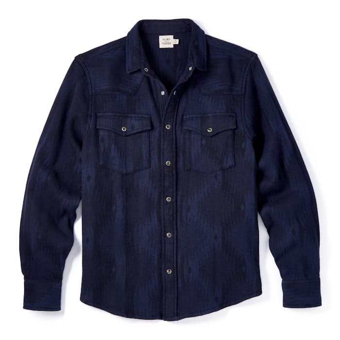 P71719_FnT_Southwestern_Jacquard_Bone_Button_Western_Shirt_Navy_01_PDP