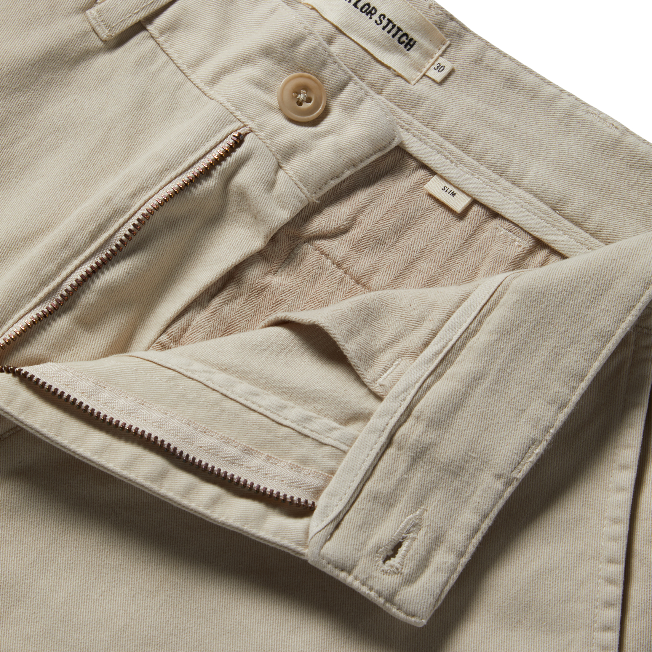 Taylor Stitch The Slim Foundation Pant - Stone | undefined