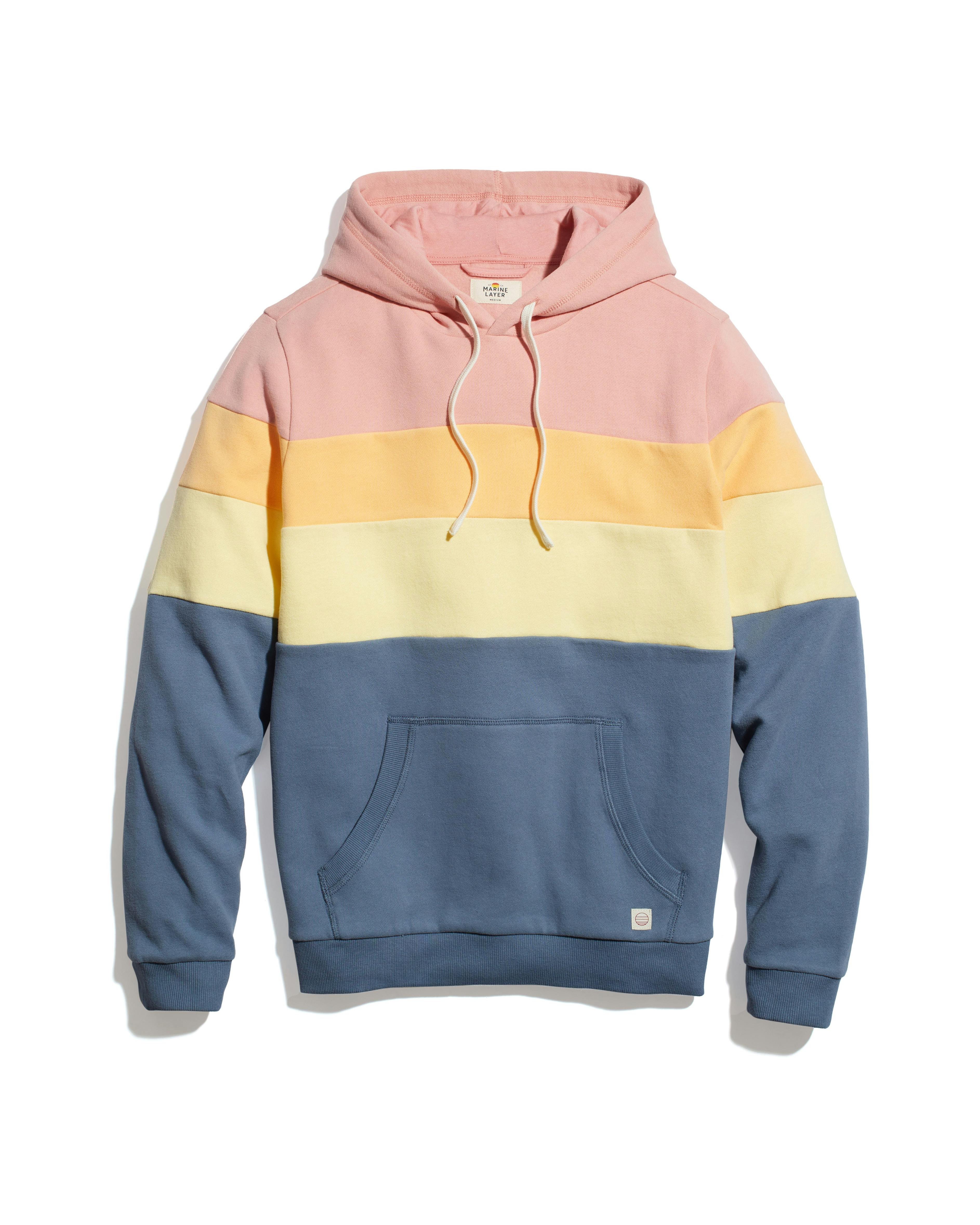 HOT Pastel Hoodie Cheap Color Block Hoodie Color Block Hoodie