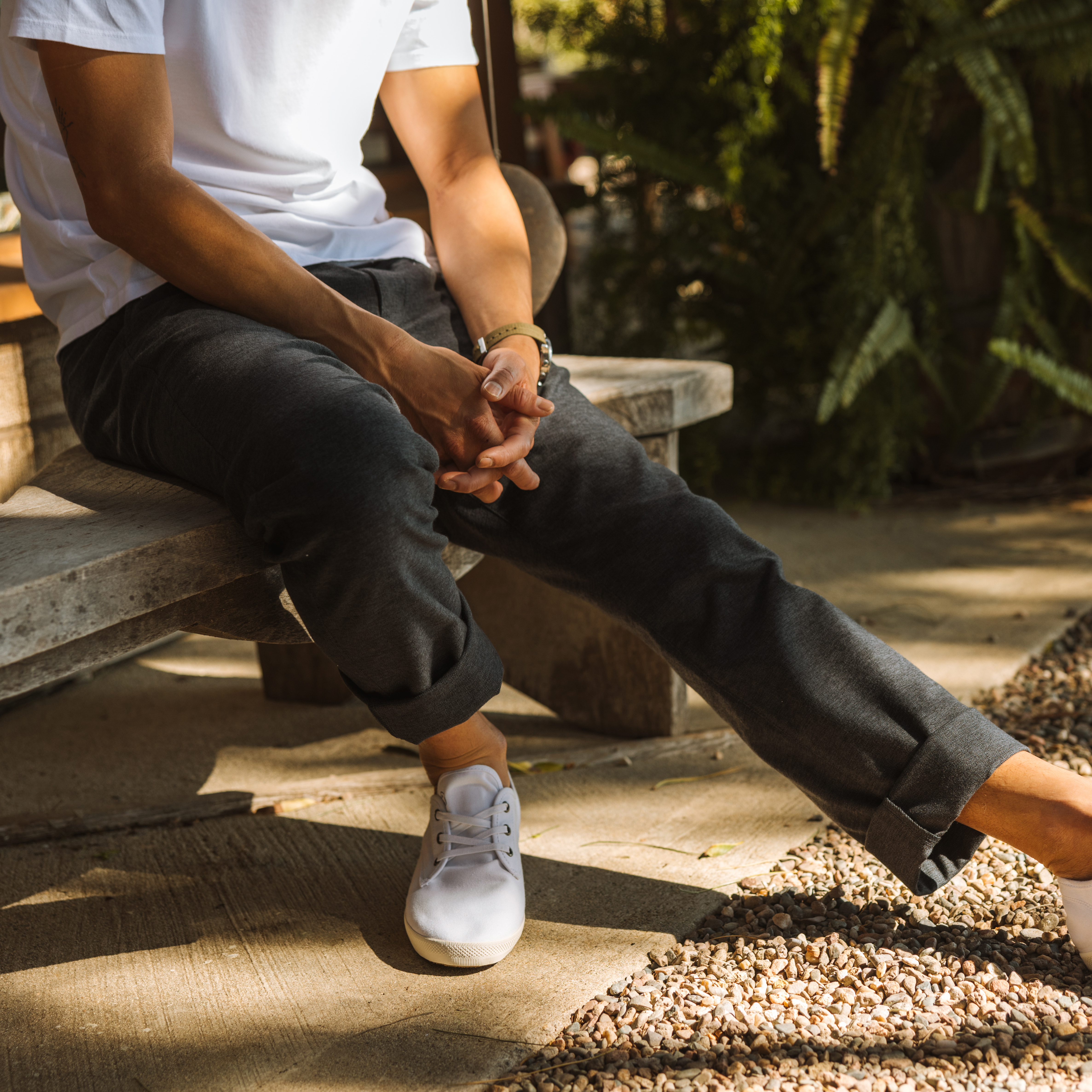 Wellen Seawool Easy Chino Navy Heather Casual Pants Huckberry