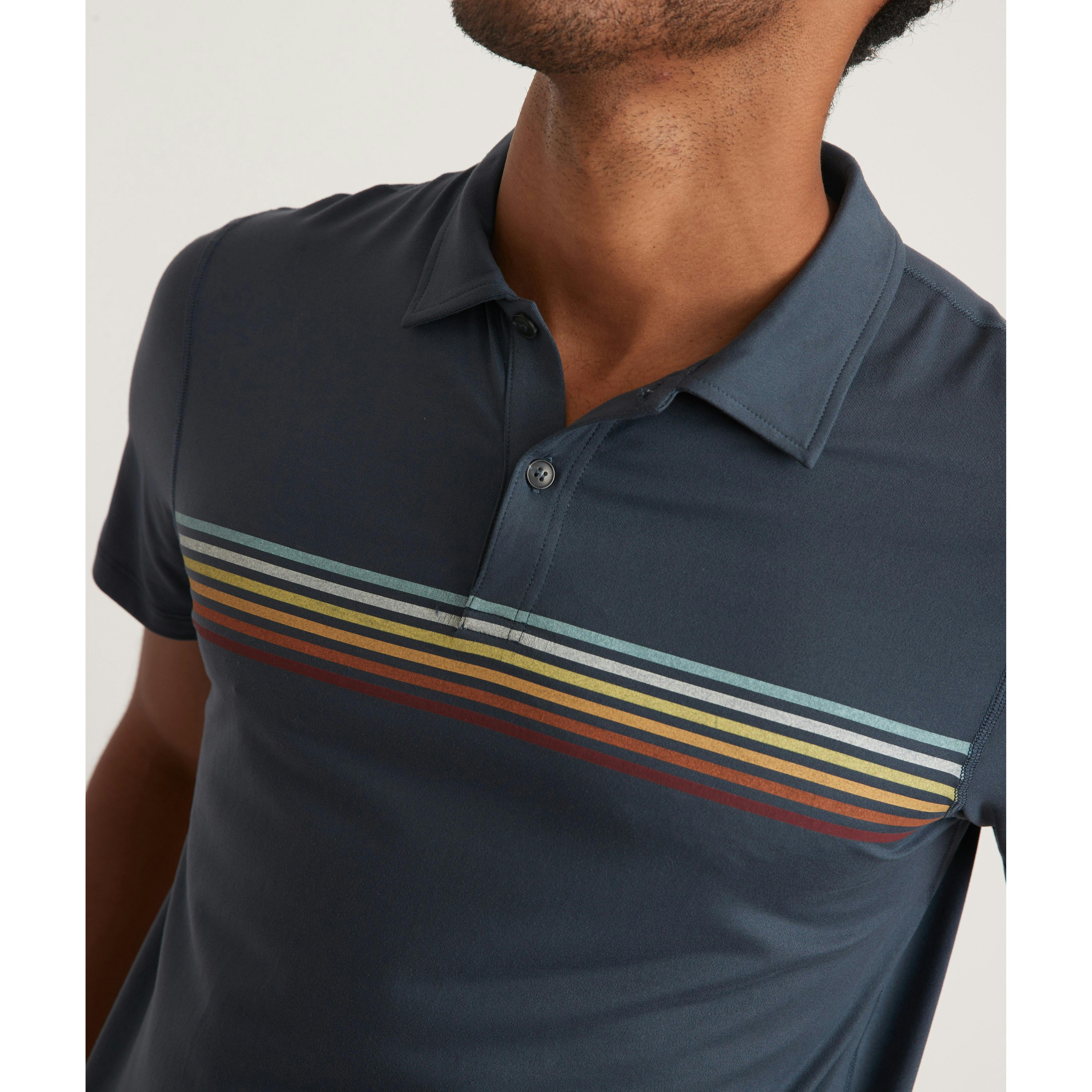 Marine Layer Blue Stripe Huckberry | Shirts Polo - Nights | Polo Sport