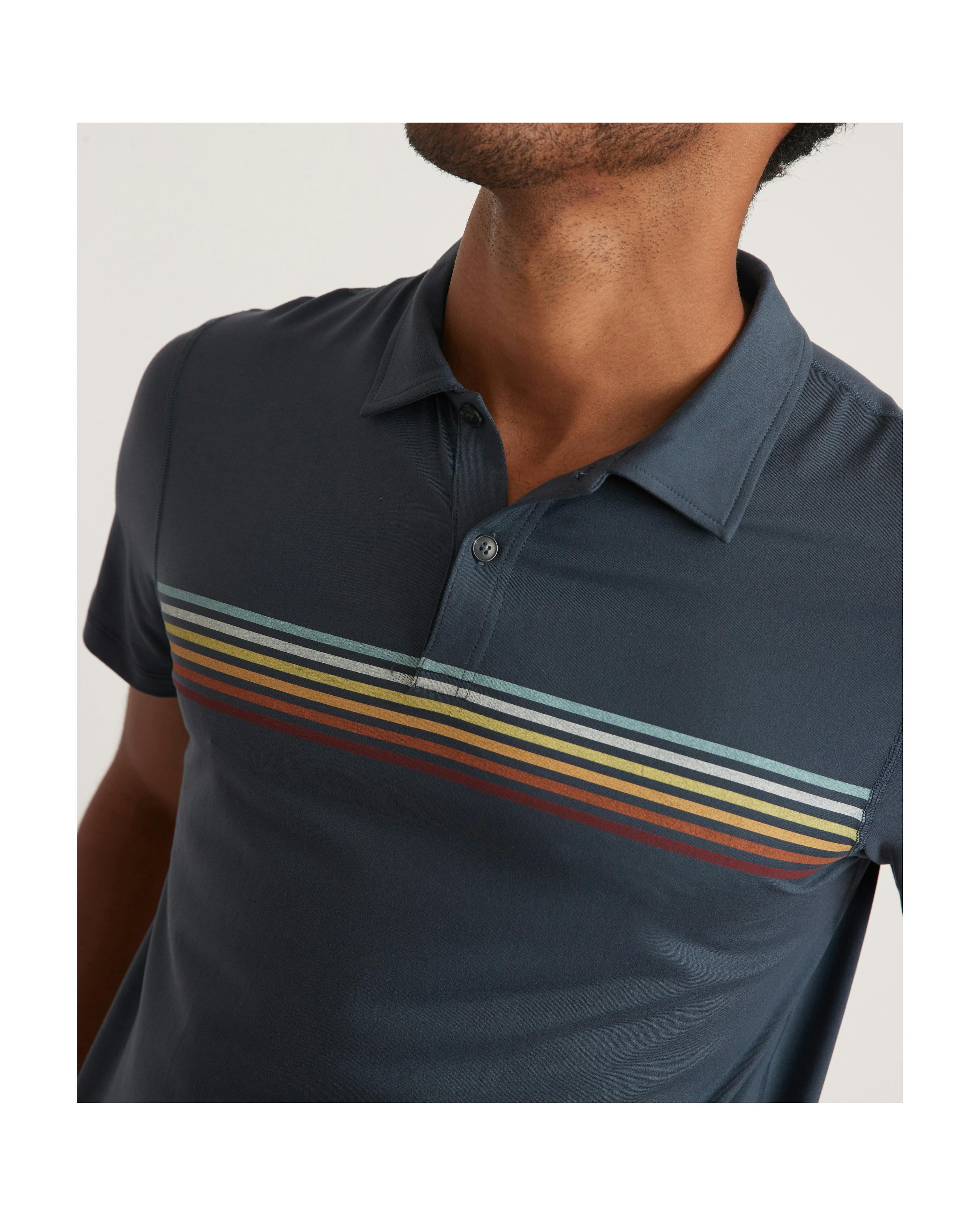 Marine Polo Shirts Nights Huckberry | Polo Blue Layer Stripe | - Sport