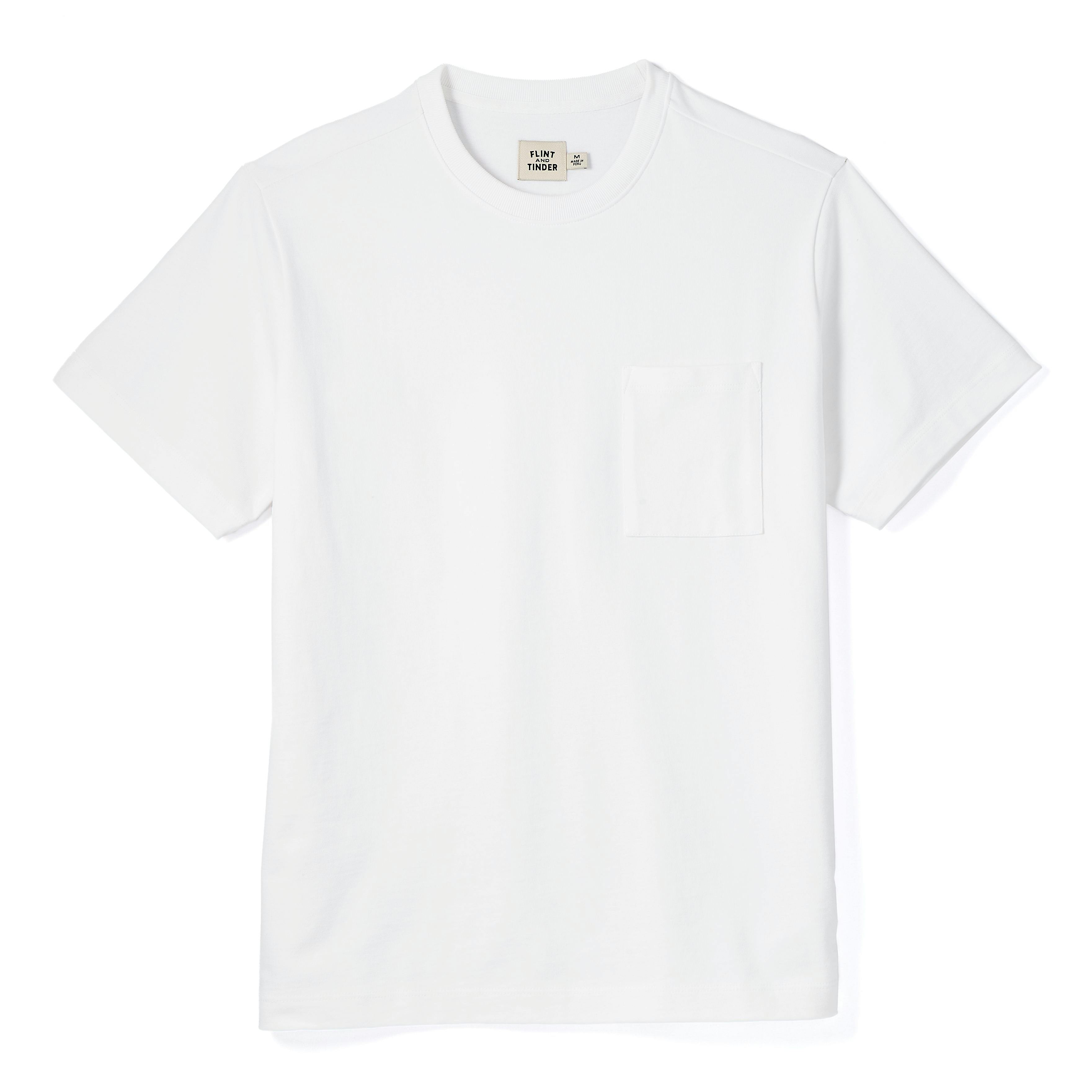 Flint And Tinder American Heavyweight Pocket T-Shirt - White | T-Shirts |  Huckberry