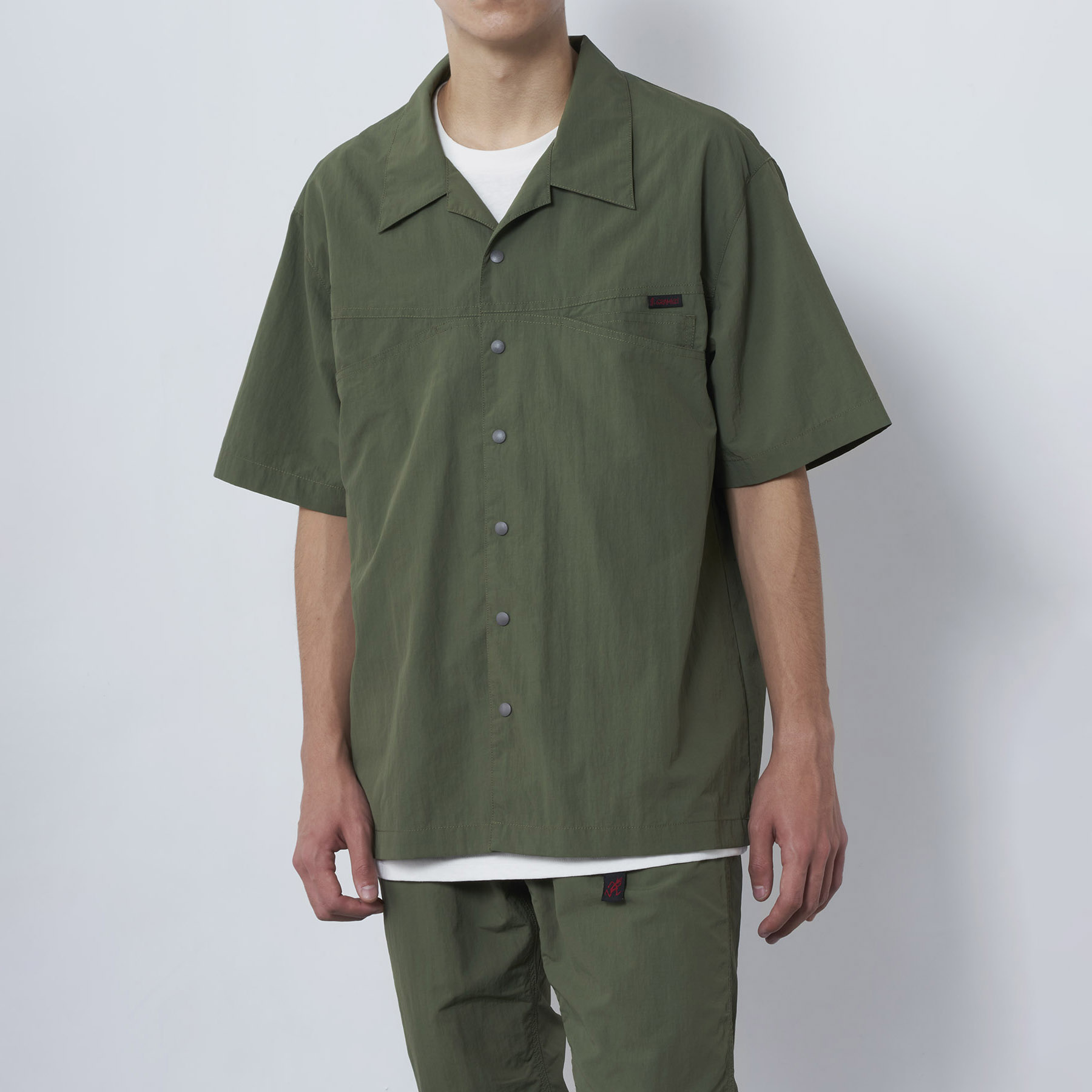 Gramicci Nylon Camp Shirt - Olive | Short Sleeve Shirts | Huckberry
