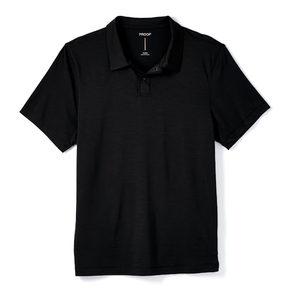 Proof 72-Hour Merino Polo - Black | Polo Shirts | Huckberry