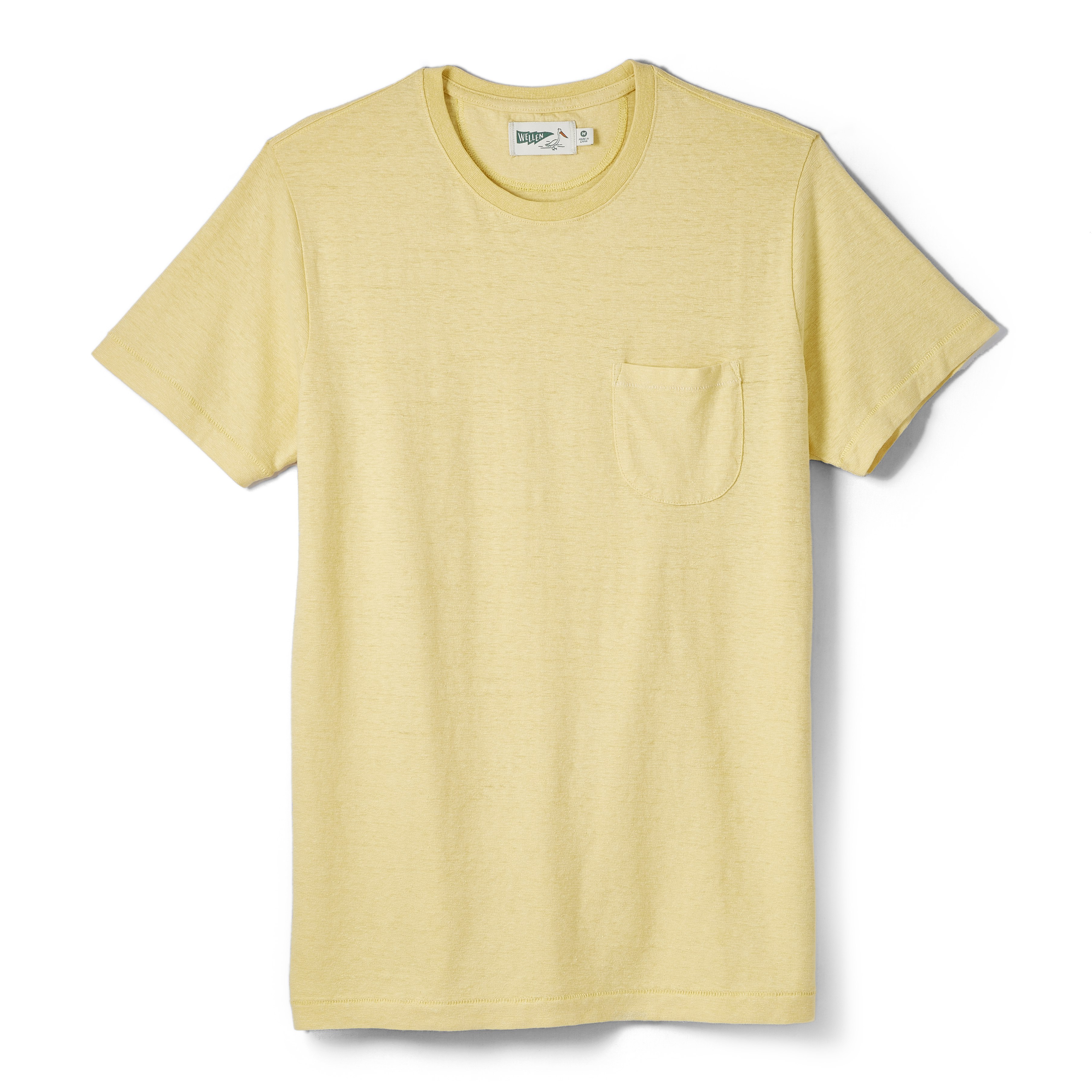 Wellen Hemp Pocket T-Shirt - Maize | T-Shirts | Huckberry
