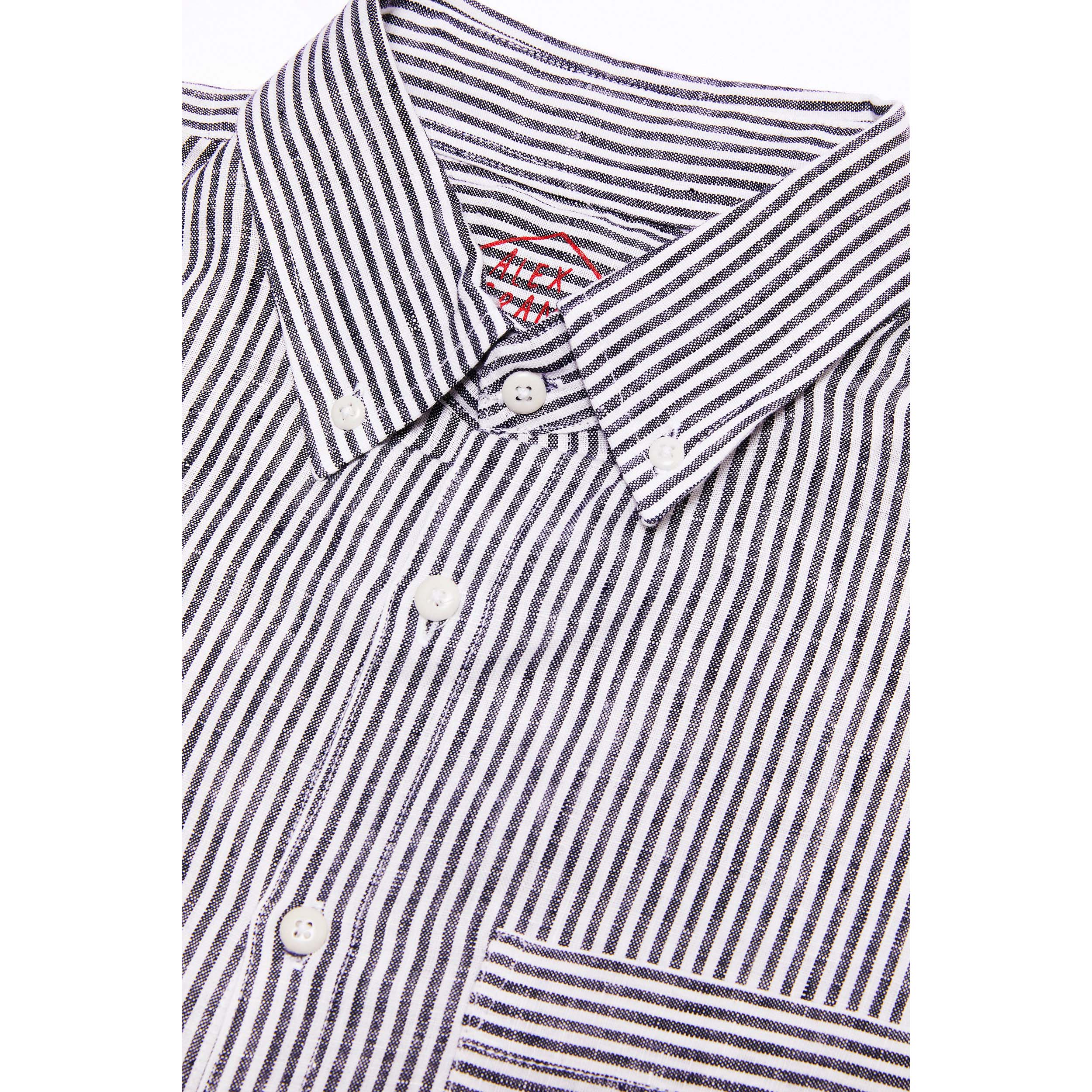 Alex Crane Playa Linen Shirt - Lines | Long Sleeve Shirts | Huckberry