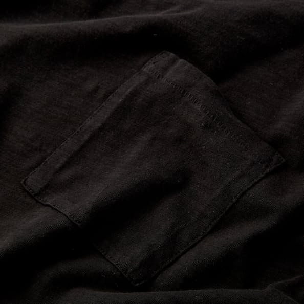 Forty Five Slub Pocket T-Shirt- Tall - Black | T-Shirts | Huckberry