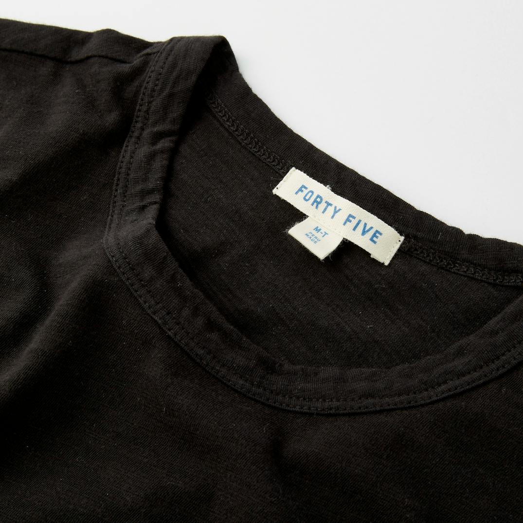 Forty Five Slub Pocket T-Shirt- Tall - Black | T-Shirts | Huckberry