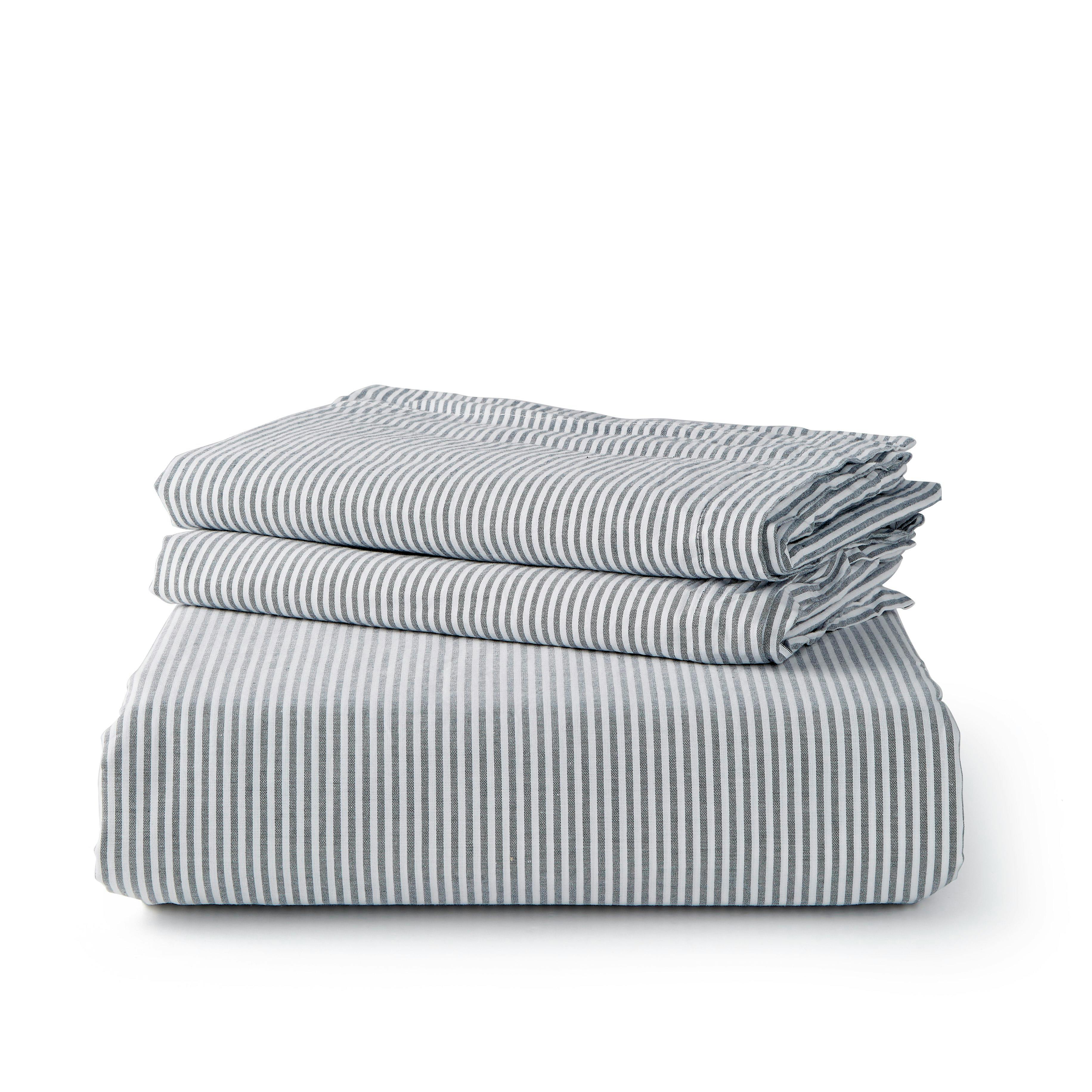 Washed Percale Duvet Set - Queen