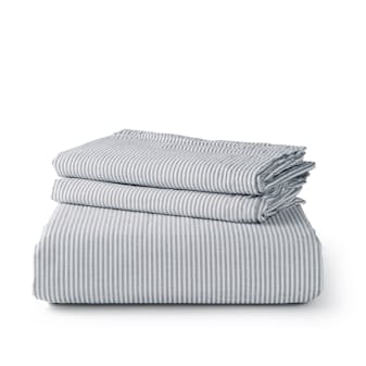 Washed Percale Duvet Set - Queen