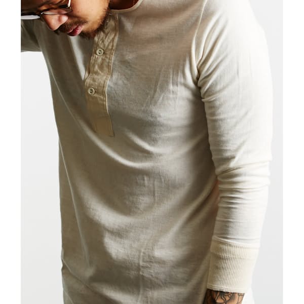 1930s Men’s Shirt Styles and History Long Sleeve 1911 Workers Henley $119.00 AT vintagedancer.com