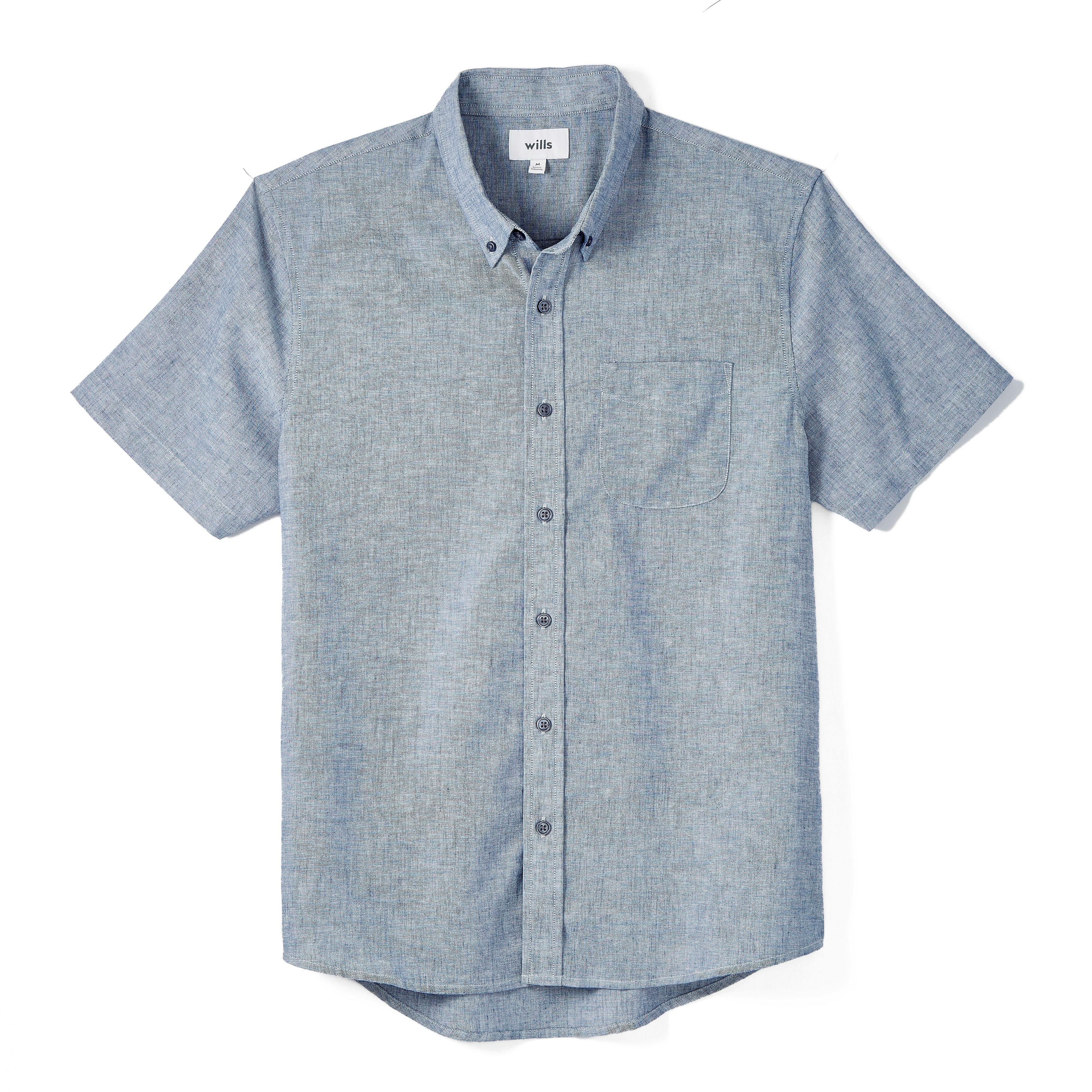 Wrinkle Free Linen Short Sleeve Shirt