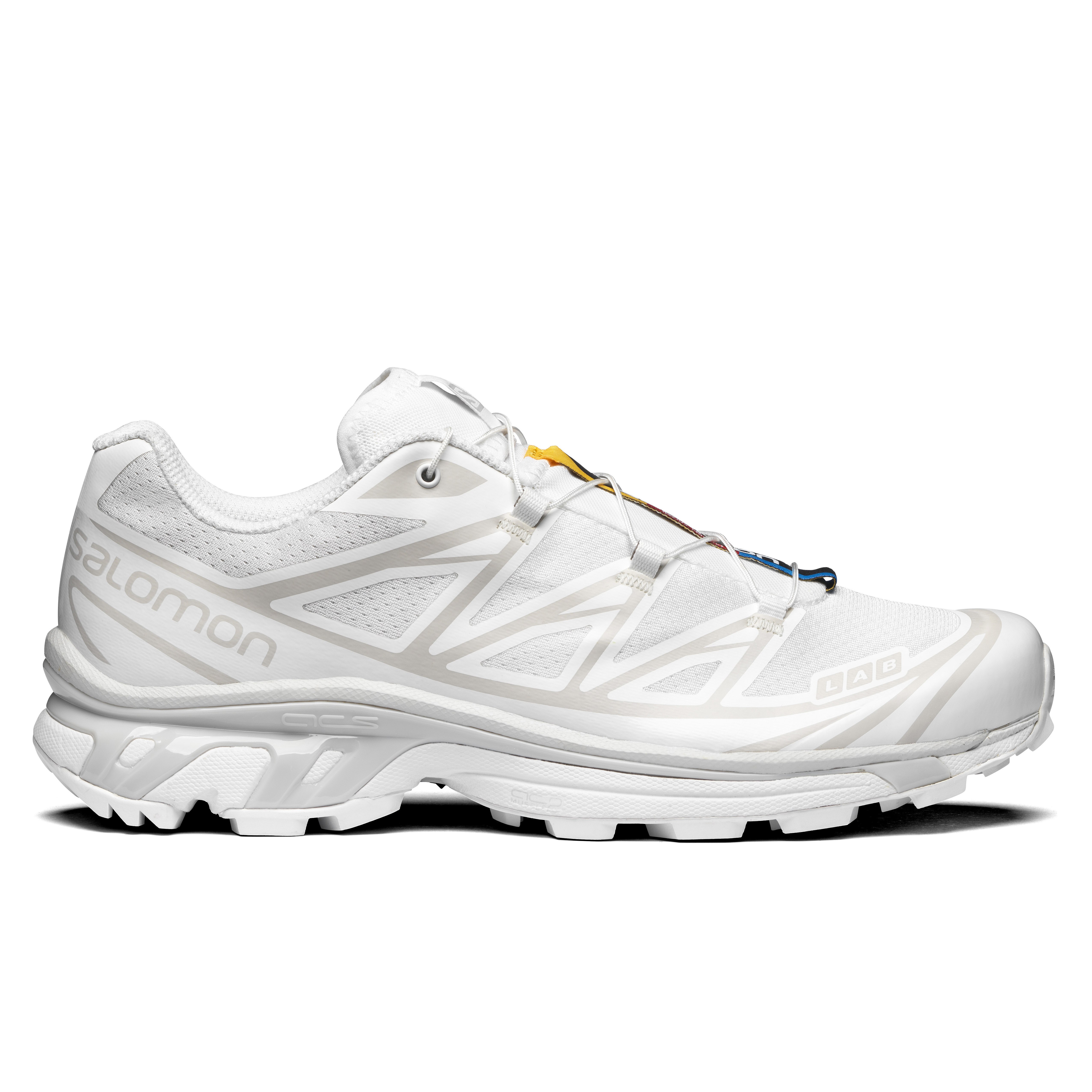 Salomon XT-6 Sneaker - White/White/Lunar Rock | Trail Sneakers