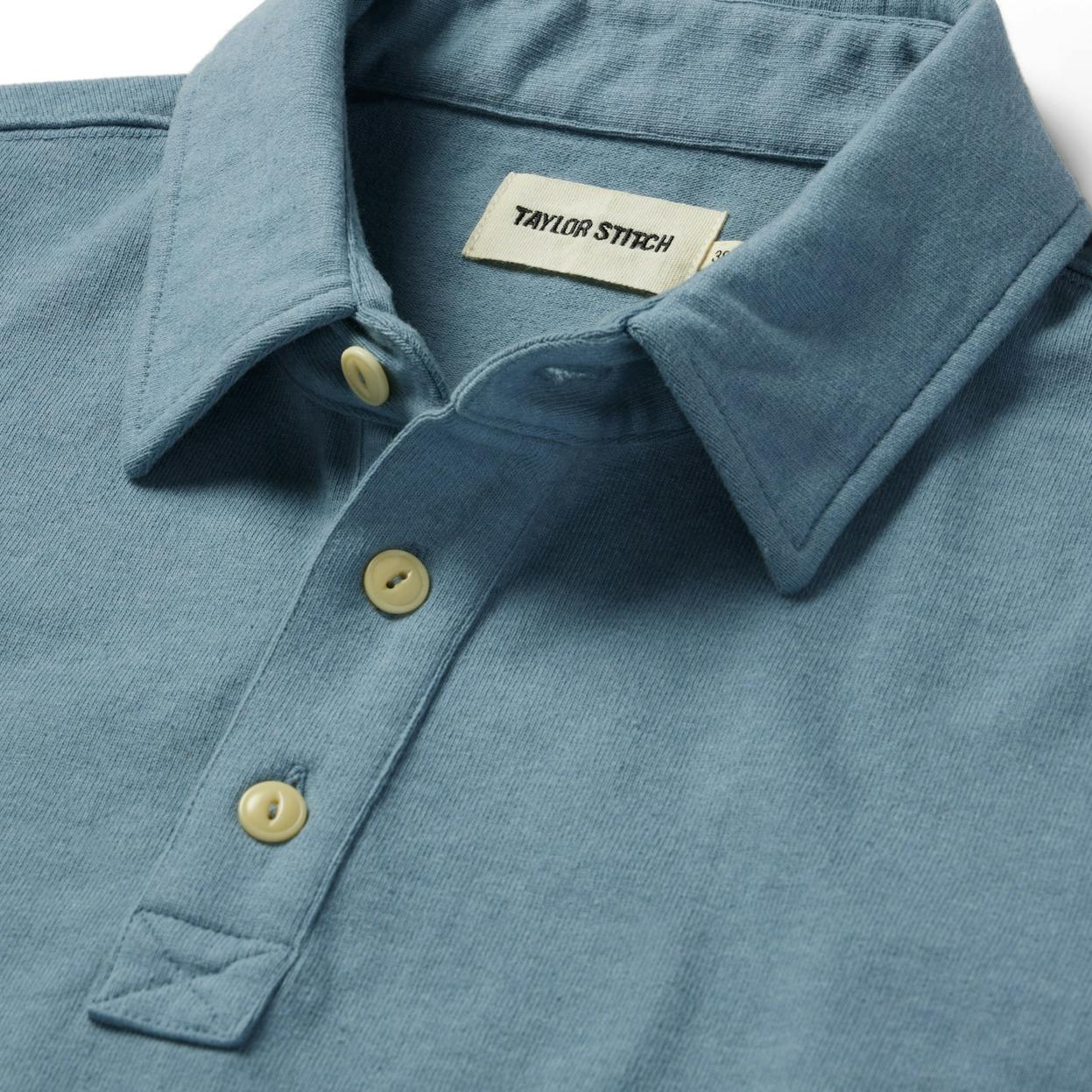 Taylor Stitch The Heavy Bag Polo - Ocean | Polo Shirts | Huckberry