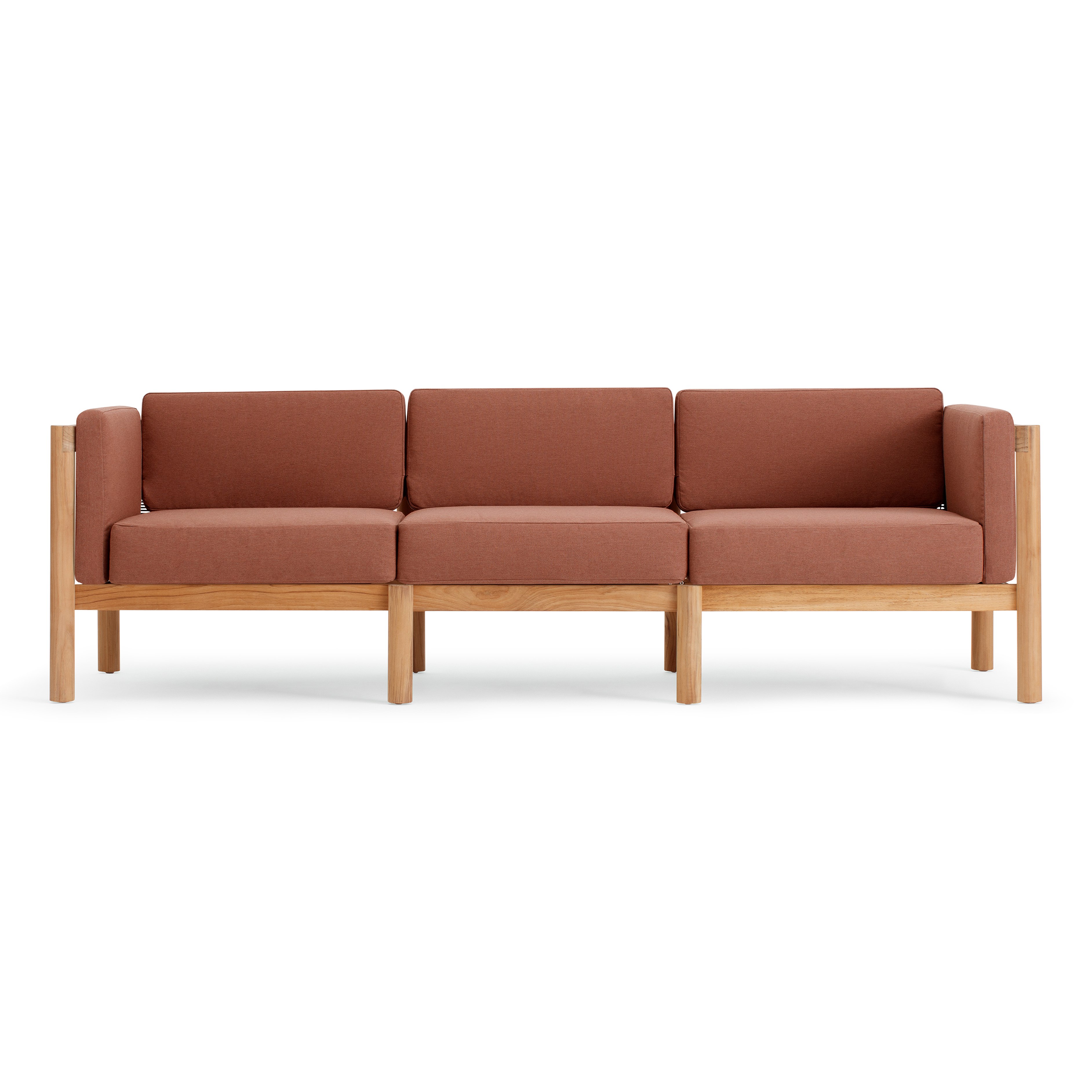 Haven Teak Outdoor Sofa with Sunbrella Cushions - Thumbnail 2