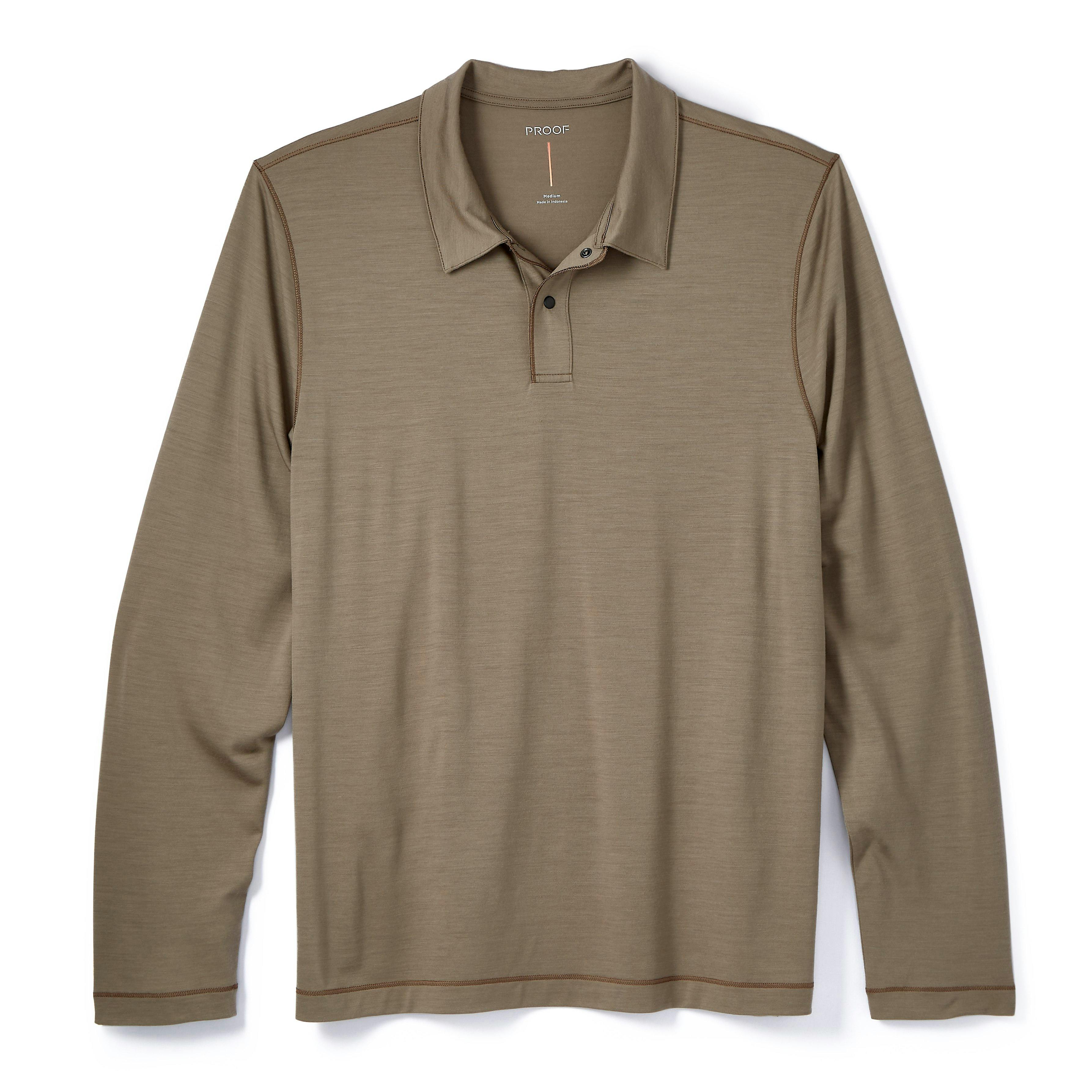 72-Hour Merino Long Sleeve Polo Shirt