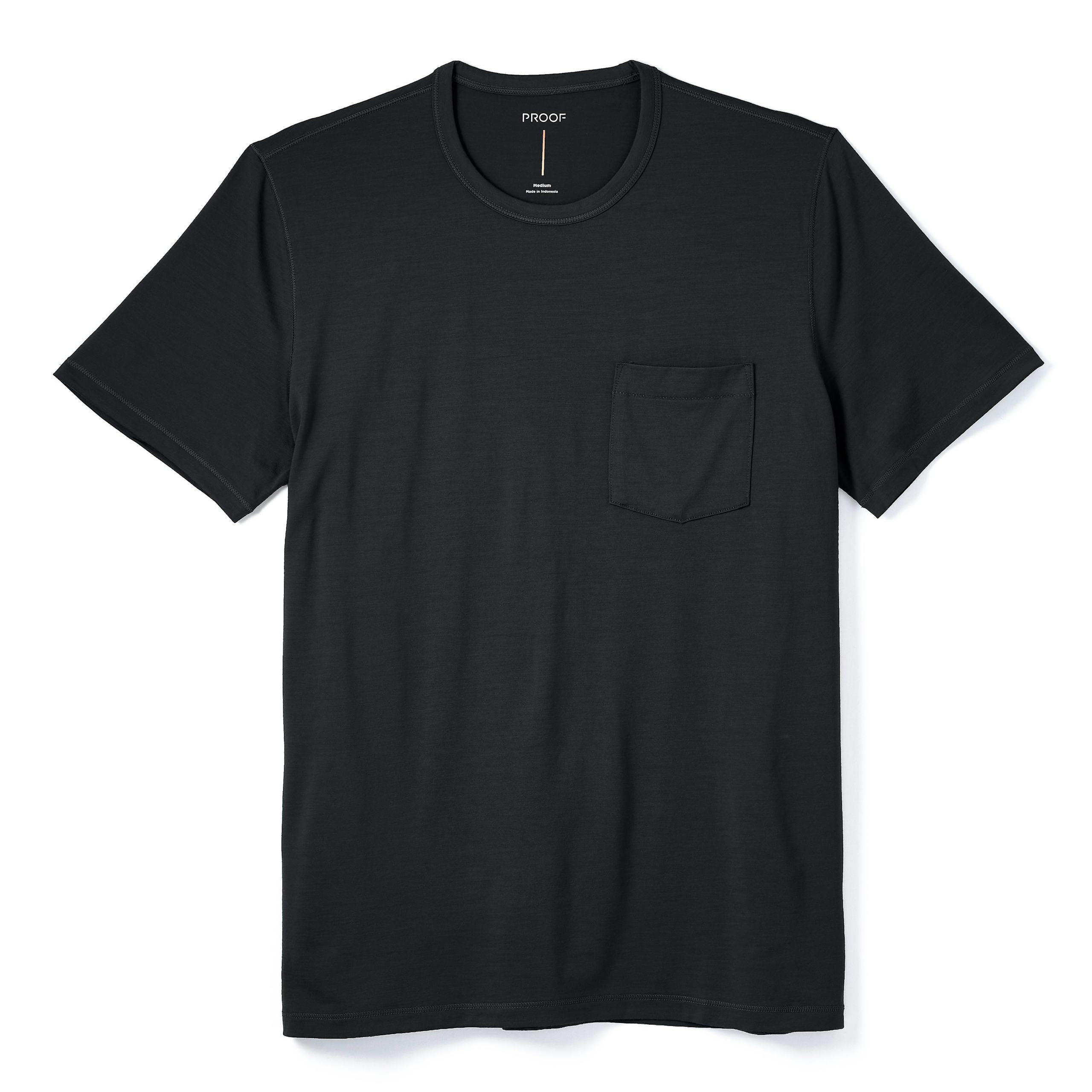 Proof 72-Hour Merino Pocket Tee - Stone Black | T-Shirts | Huckberry