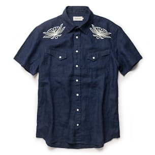 The Short Sleeve Embroidered Western Shirt