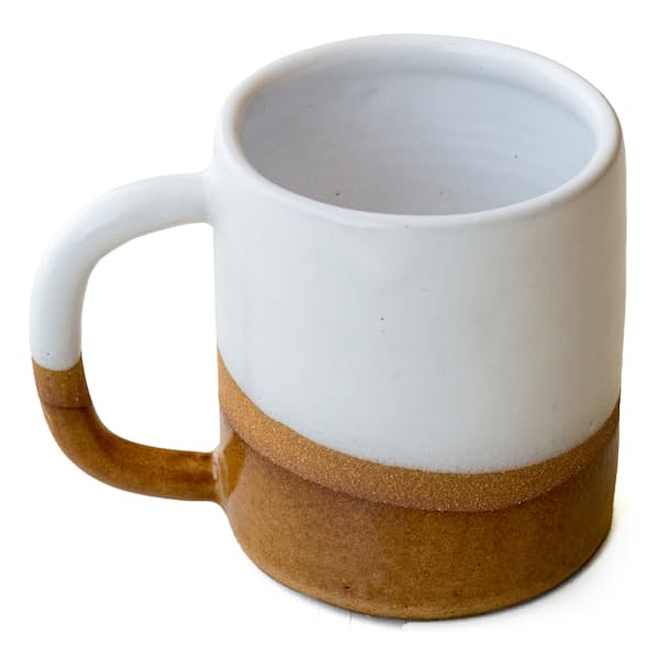 Uzumati Ceramics Drifter Mug - White/Tan | Coffee | Huckberry