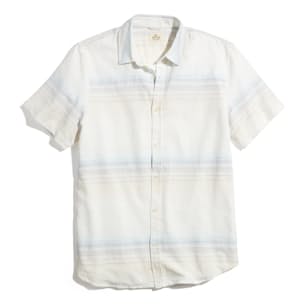 Short Sleeve Placed Stripe Shirt