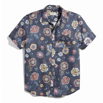 Short Sleeve Floral Print Shirt