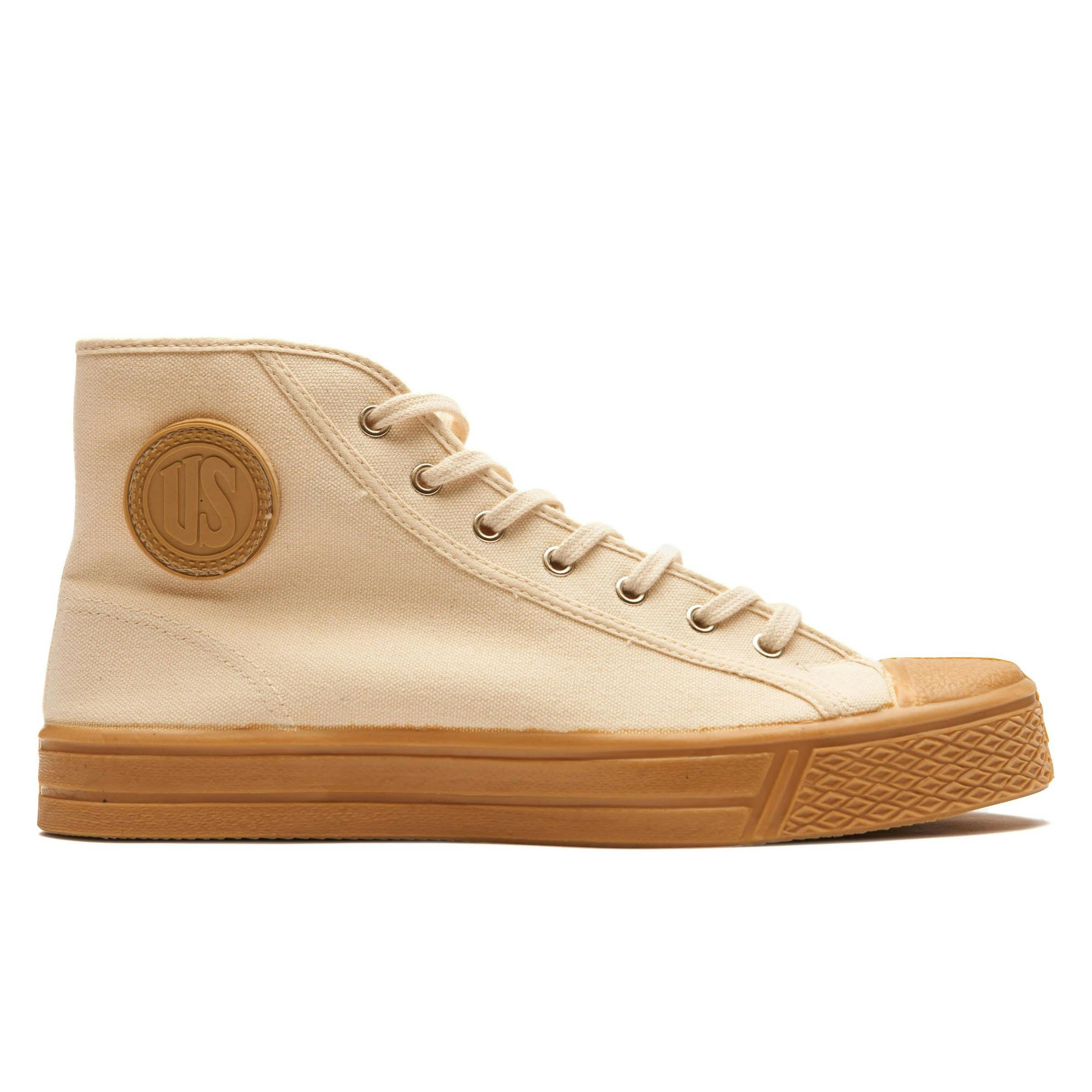 endnu engang Comorama Pine US Rubber CO. Military High Top Sneaker - Off White | Casual Sneakers |  Huckberry