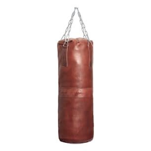 Retro Heritage Heavy Punching Bag (Un-filled)-Brown Leather