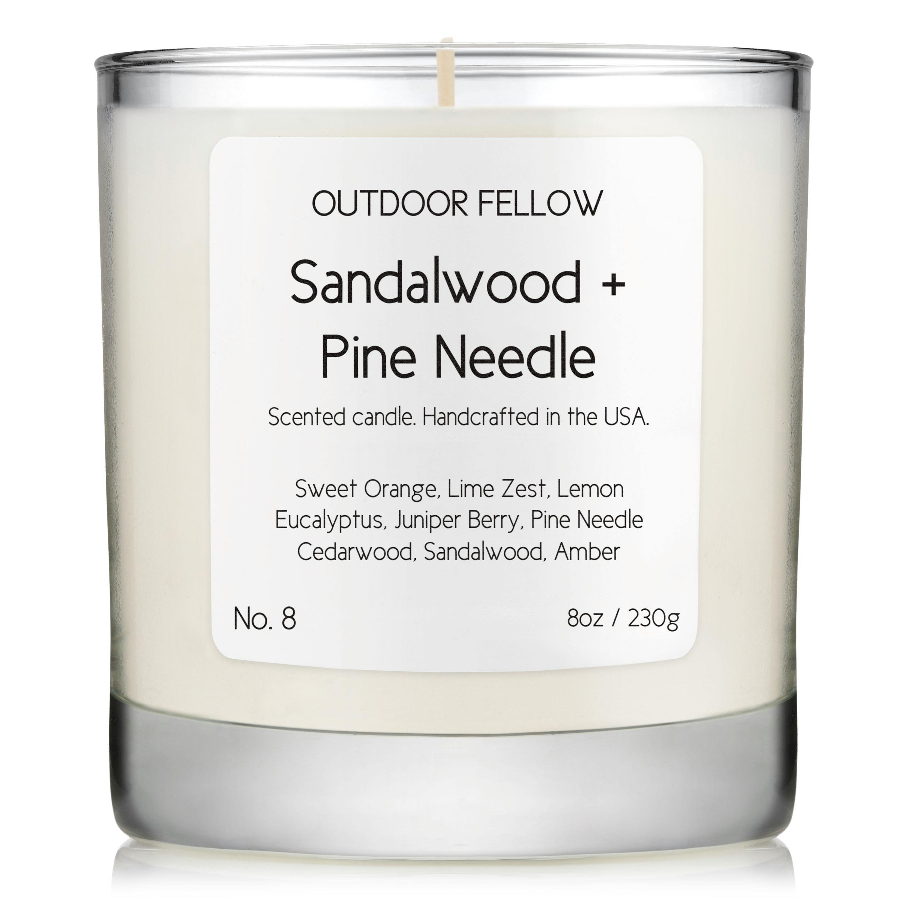 No. 8 Sandalwood + Pine Needle Candle