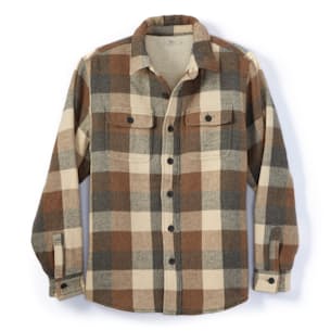 Sherpa Plaid Lined CPO