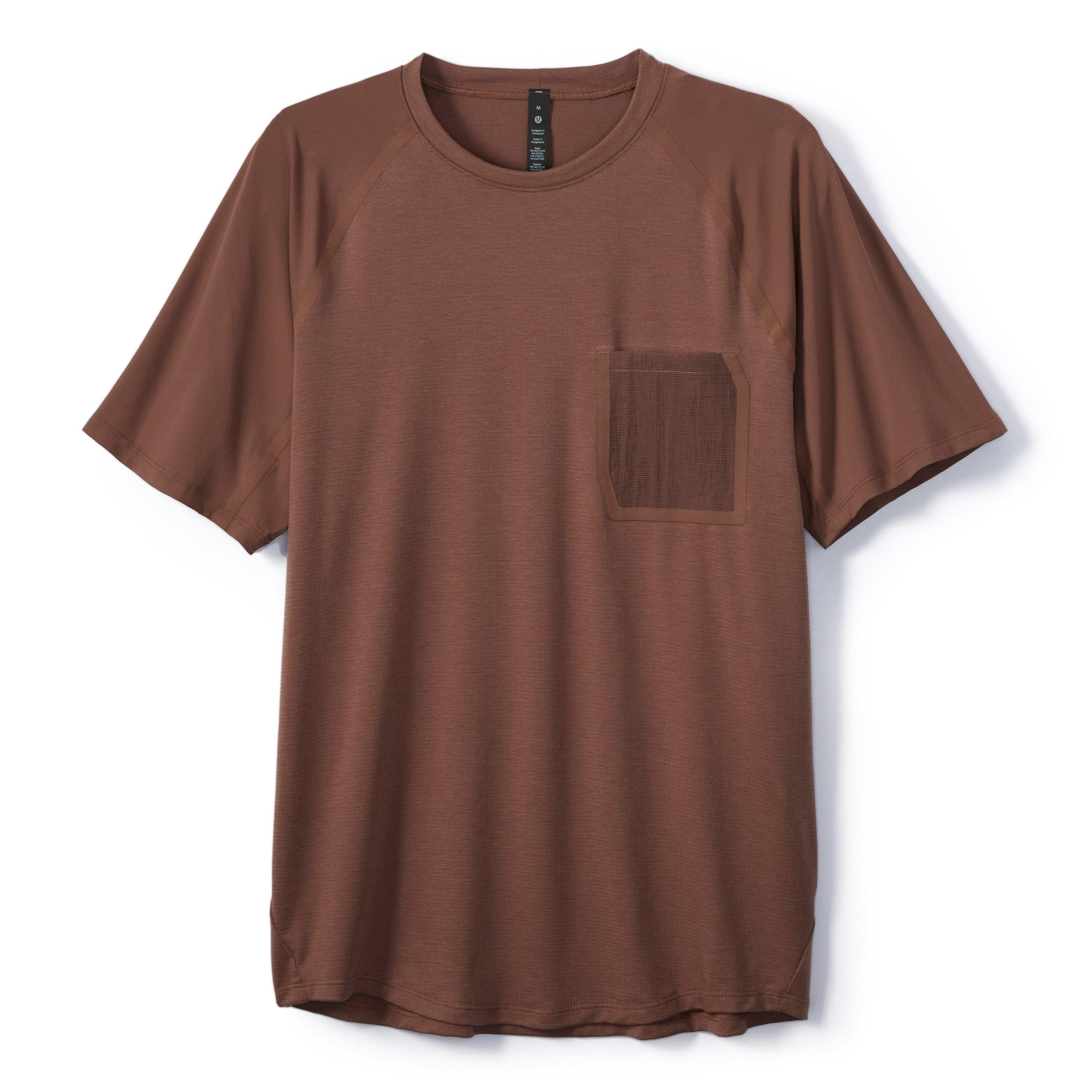 lululemon Ventilated Hiking Short Sleeve Shirt - Dark Oxide