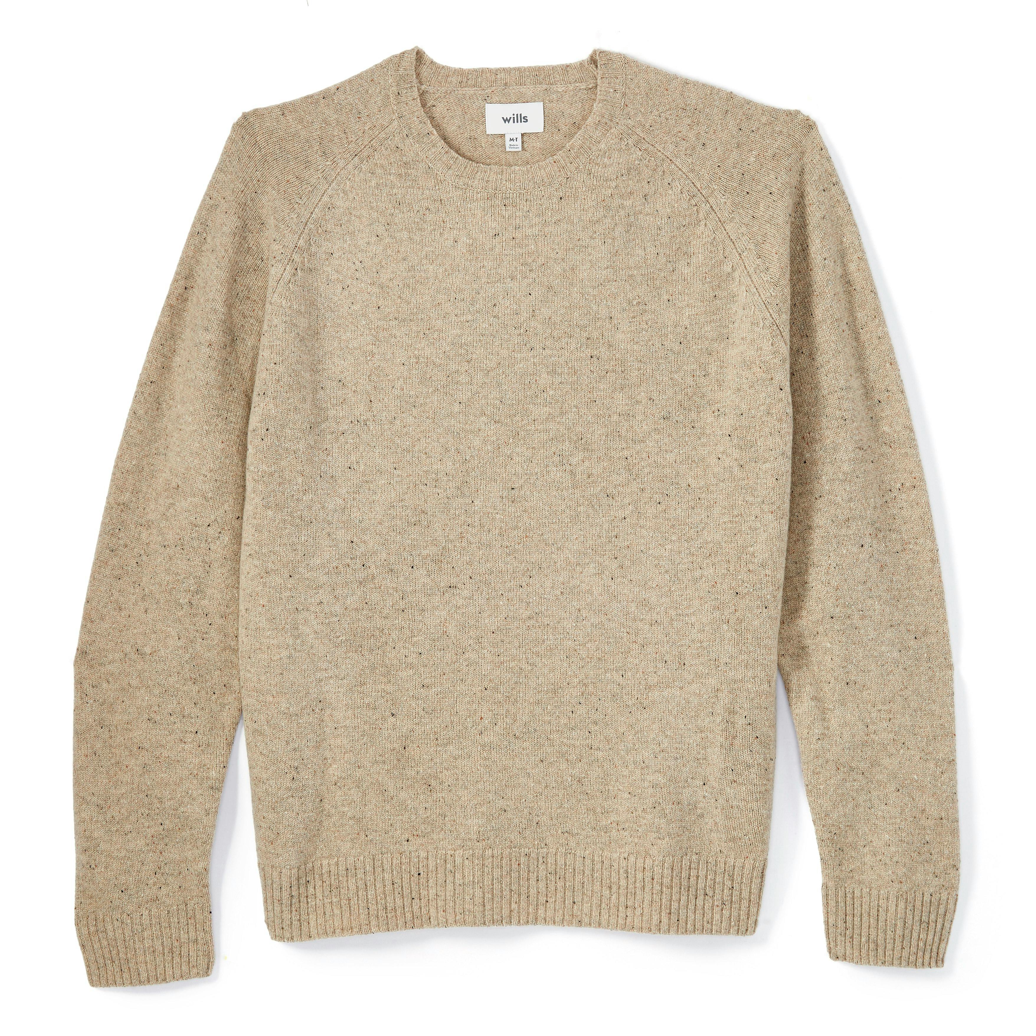 Speckled Merino Wool Crewneck Sweater - Tall