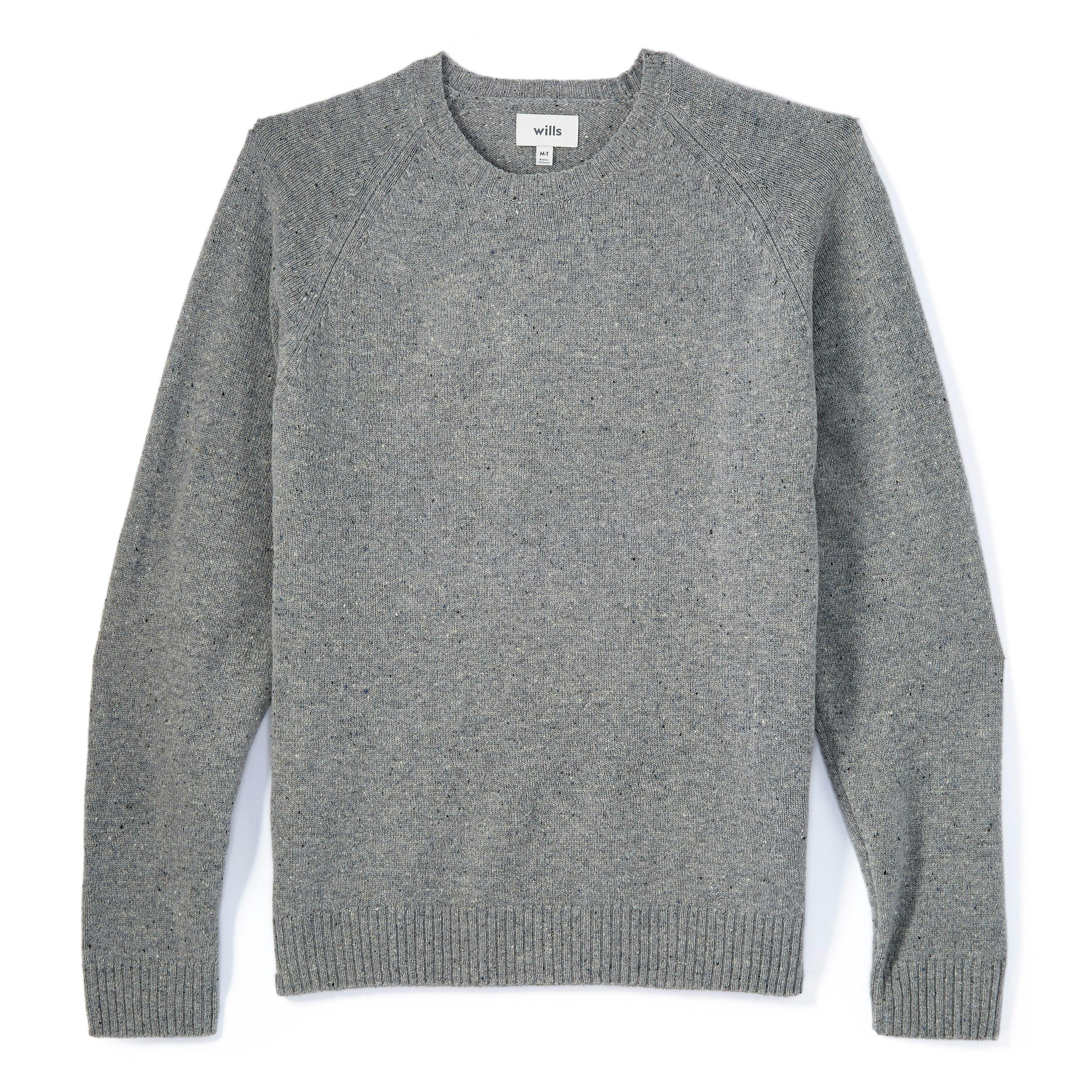 Speckled Merino Wool Crewneck Sweater - Tall