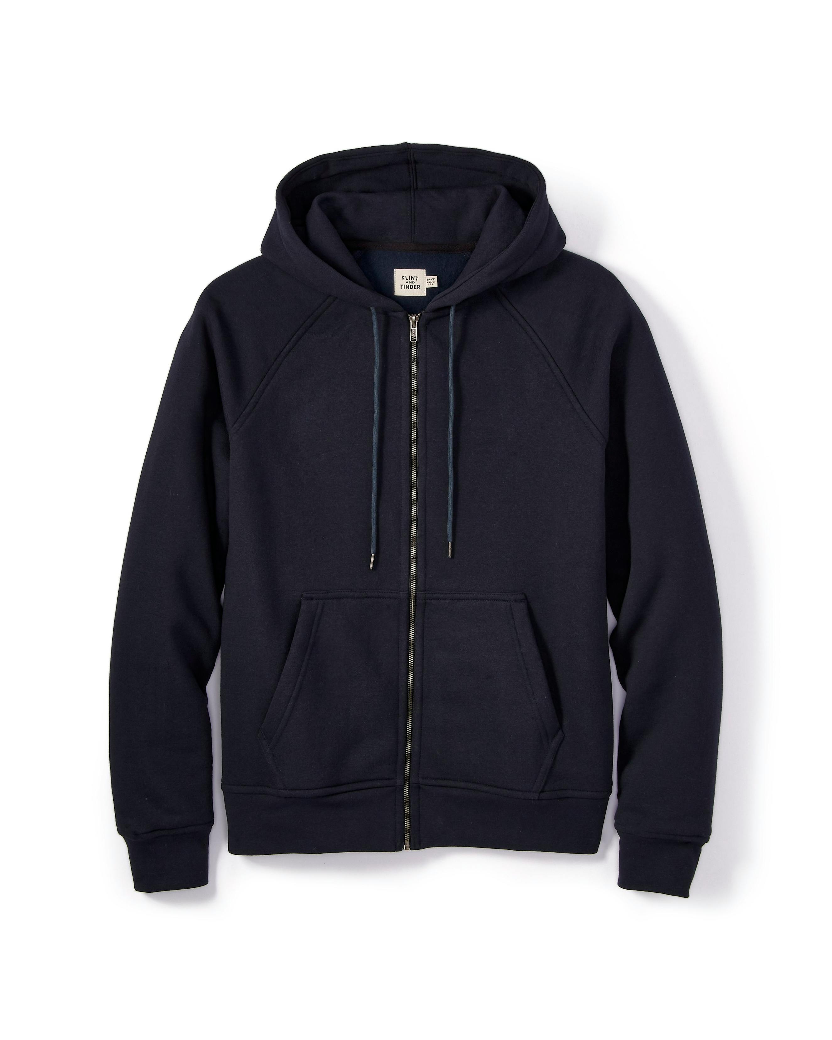 Flint and Tinder 10-Year Full Zip Hoodie Tall Navy Full-Zip