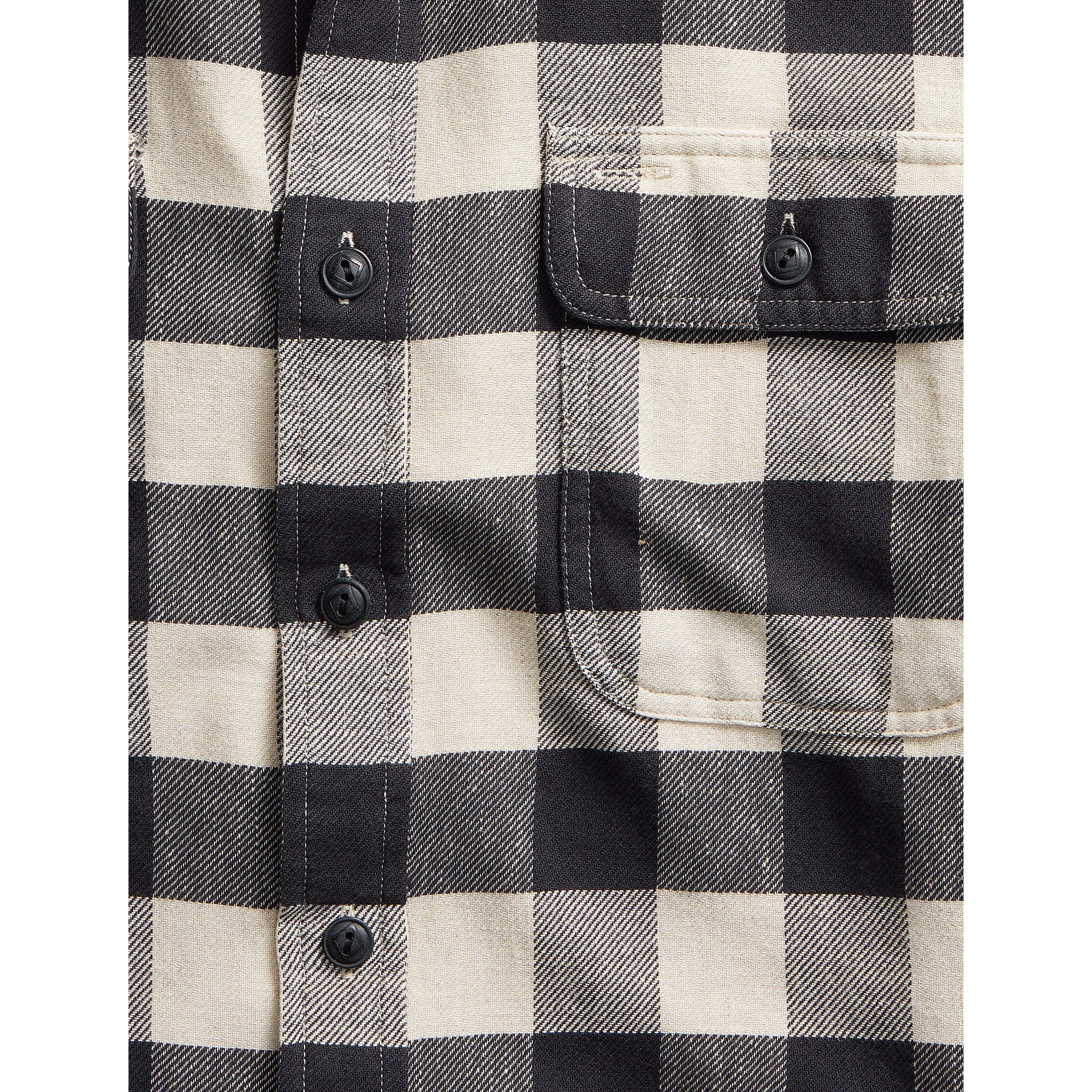 人気 好配色 RRL BLK×WHT FLANNEL SHIRT 白黒 人気 好配色 RRL BLK×WHT FLANNEL SHIRT 白黒モノトーン - メルカリ