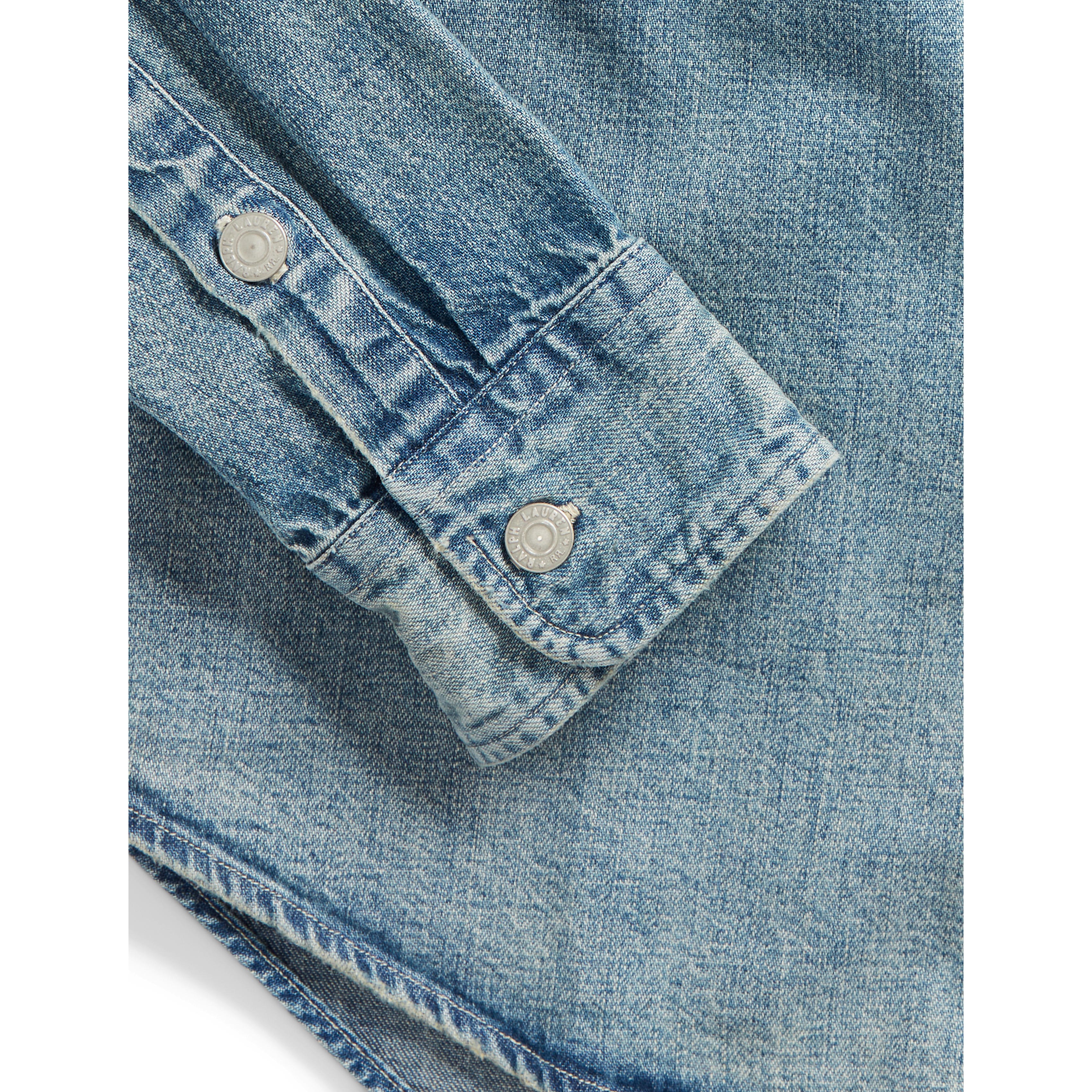 RRL Lot-93 Denim Work Shirt - Clearfield Wash | Denim Shirts