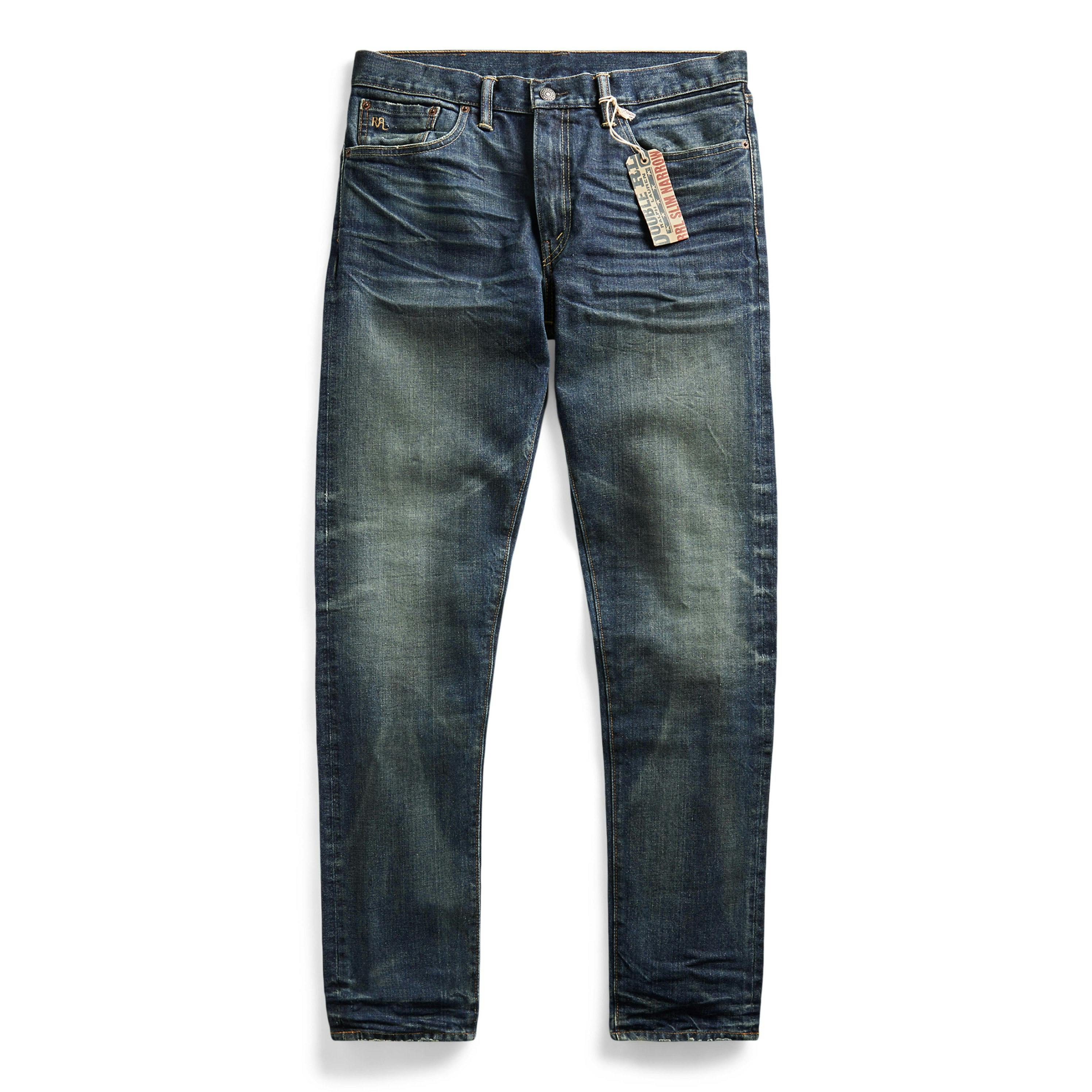 RRL Slim Narrow Stretch Denim Jeans Mayes Wash Jeans Huckberry