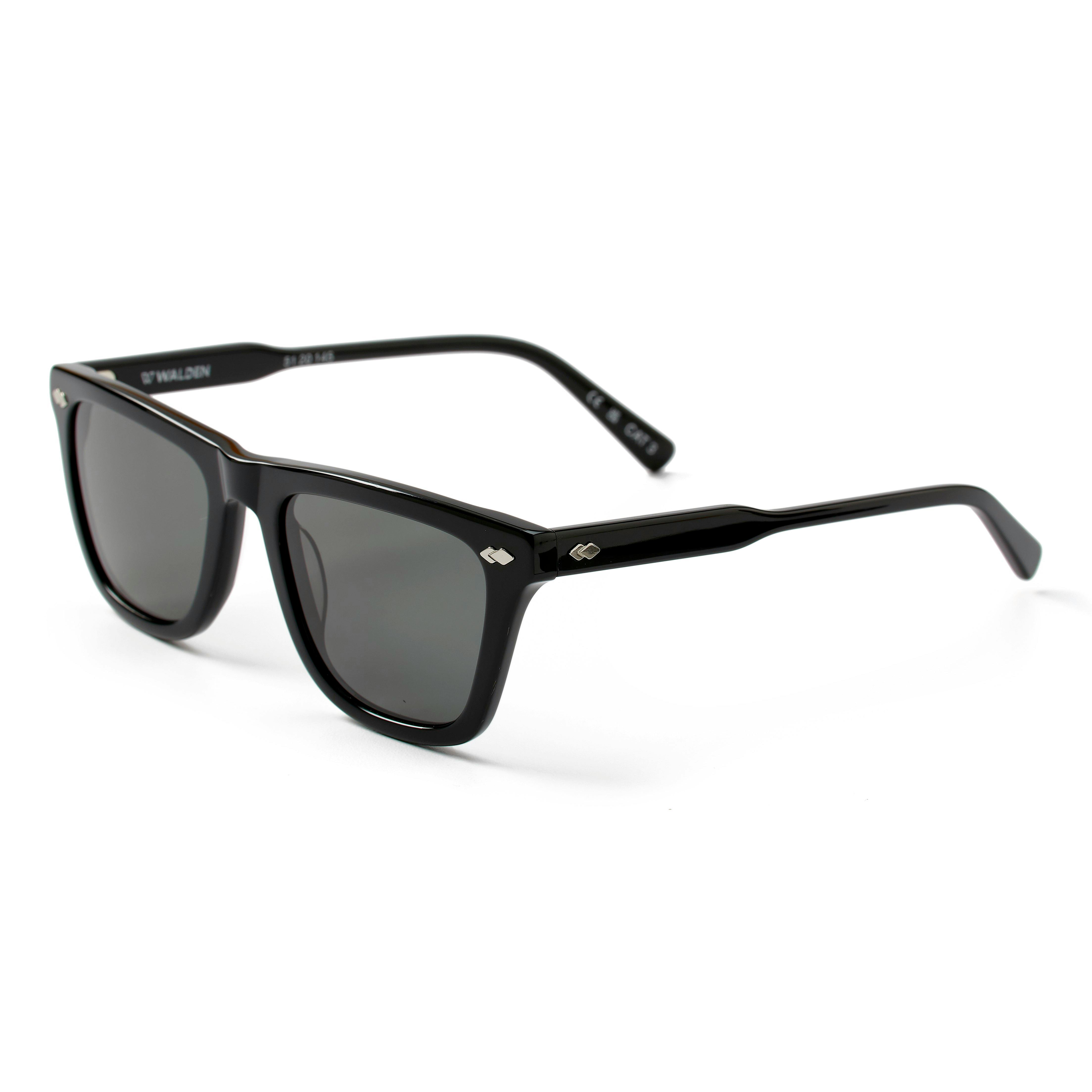 Sun Ray Recycled Plastic Sunglasses Solid Black One Size Mixed Sunglasses