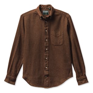 Brown Cotton Tweed Shirt